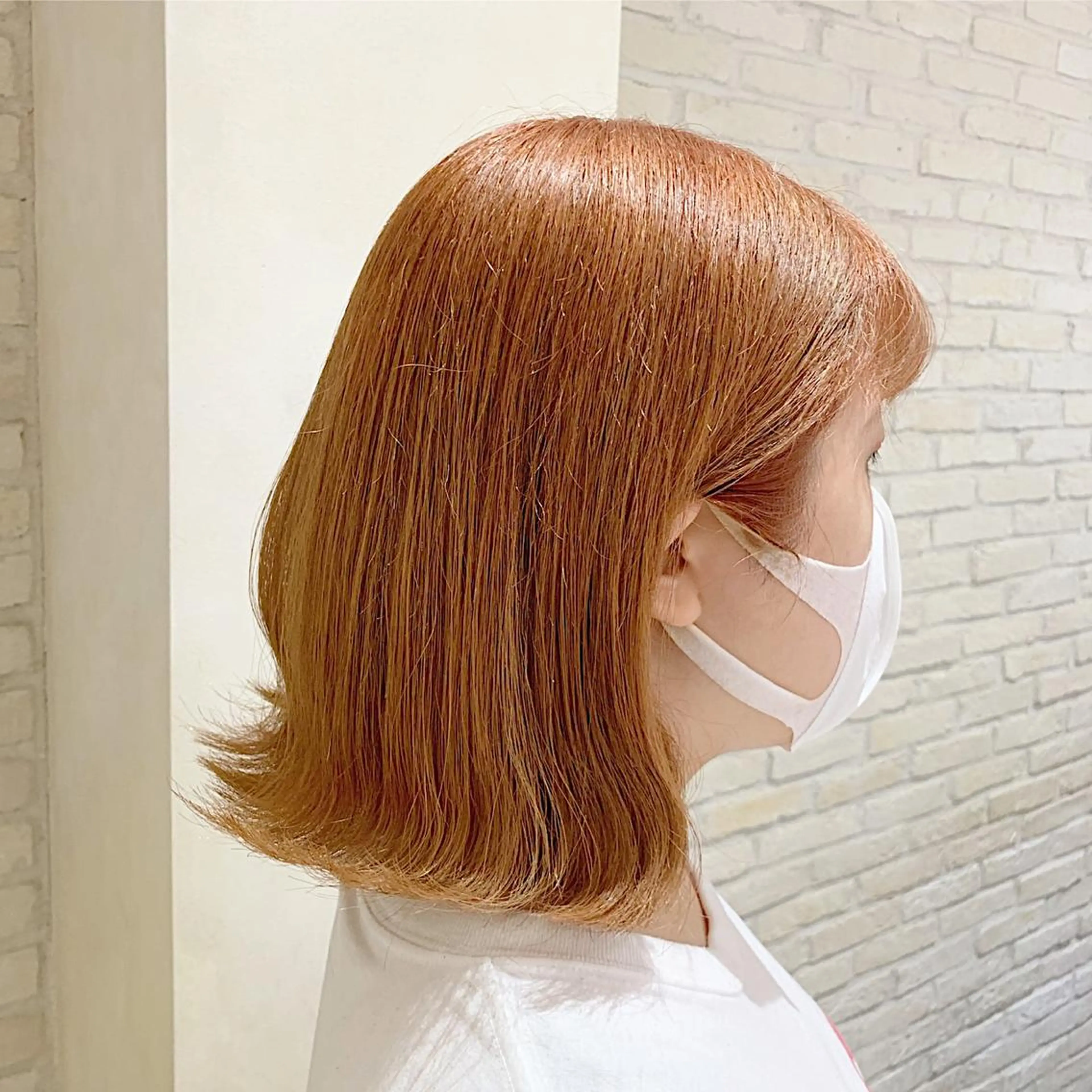 ミディアム カラー オレンジ ヘアカラー エクステ/ハイトーン 🐏☁️miminaのヘアスタイル