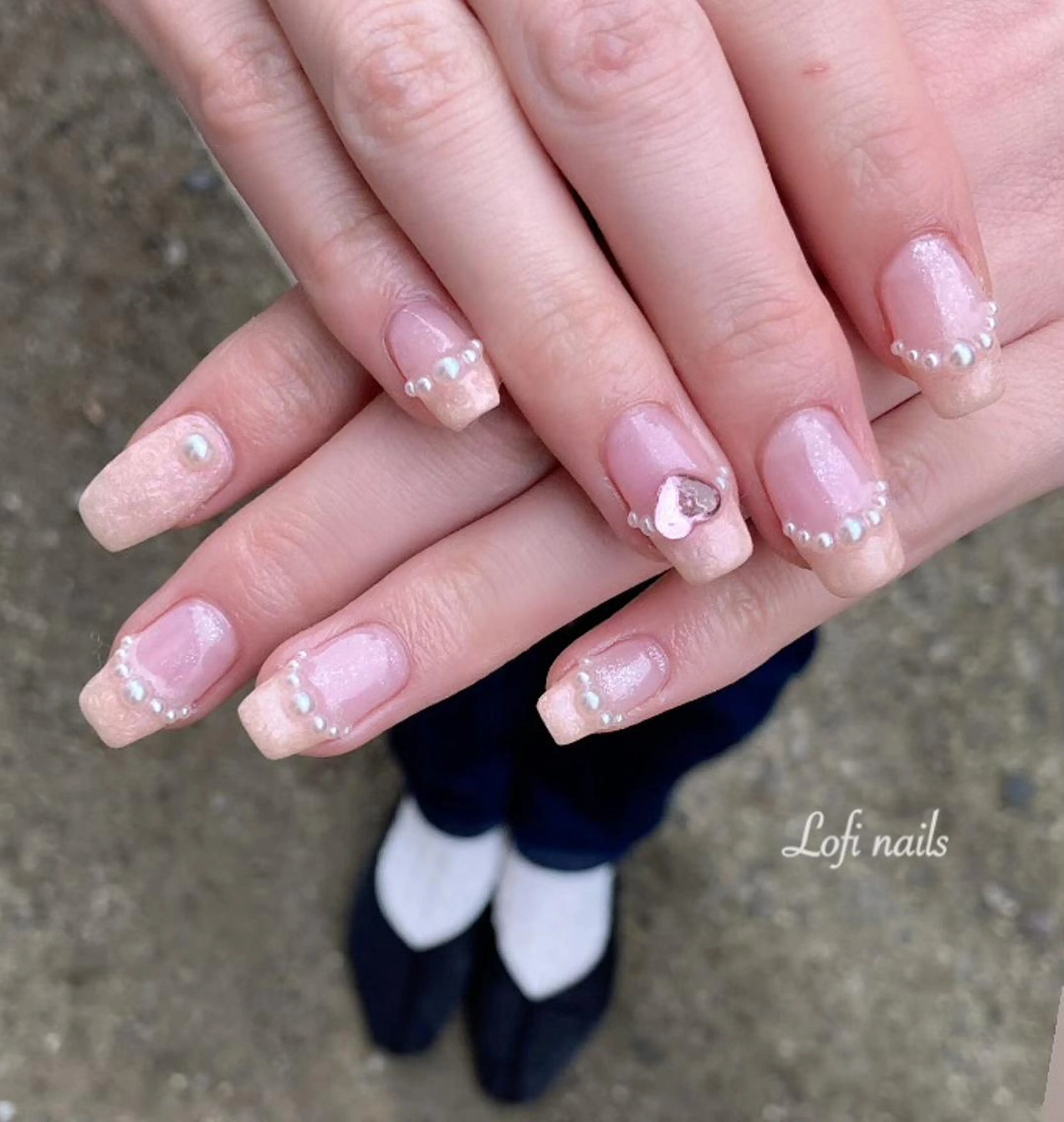 セミロング ネイル Lofi nails ゆきこのネイルデザイン
