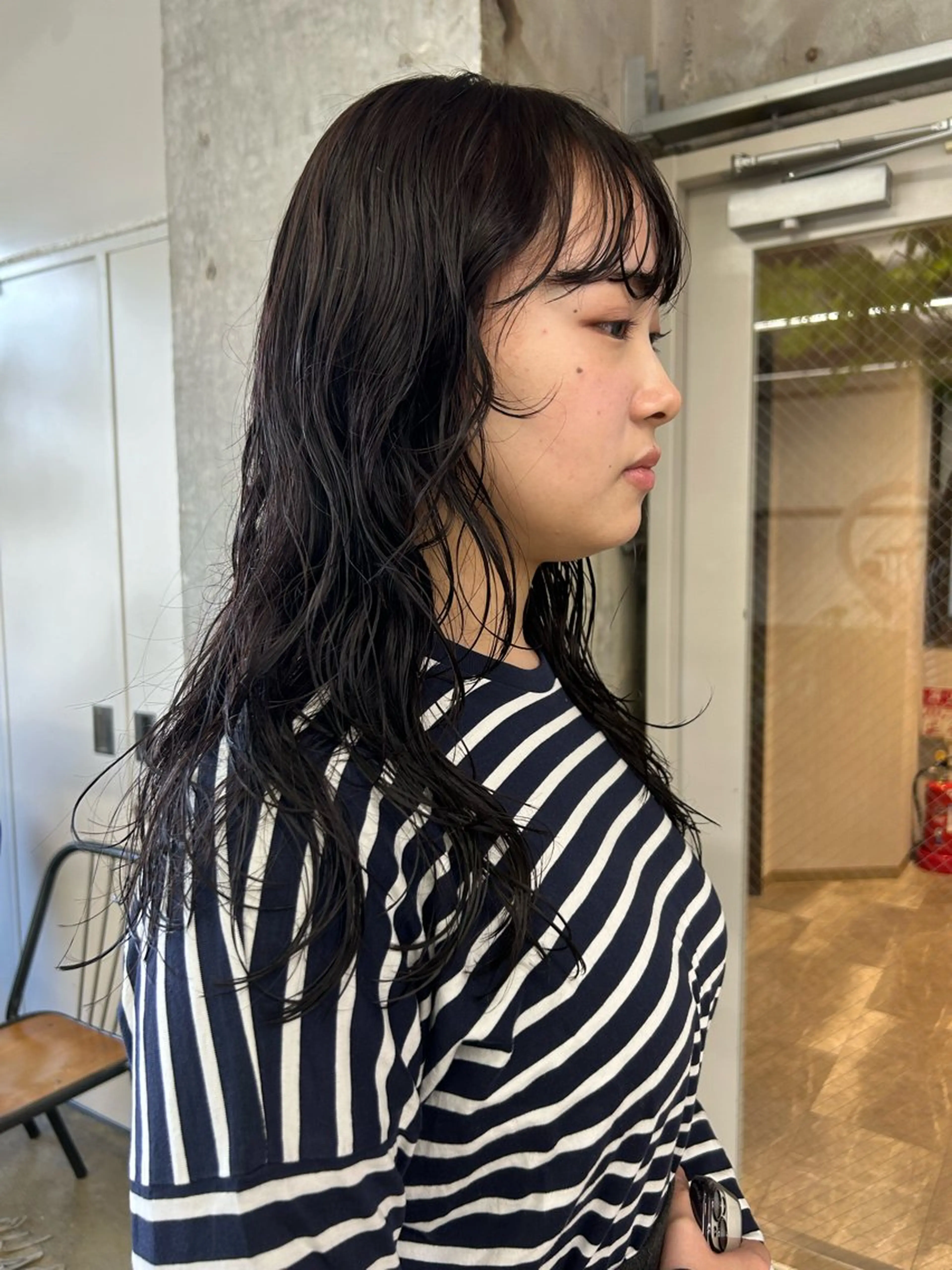 ロング カラー パーマ カット ヘアカラー パーマ 小川真歩/パーマ /暖色オリーブのヘアスタイル