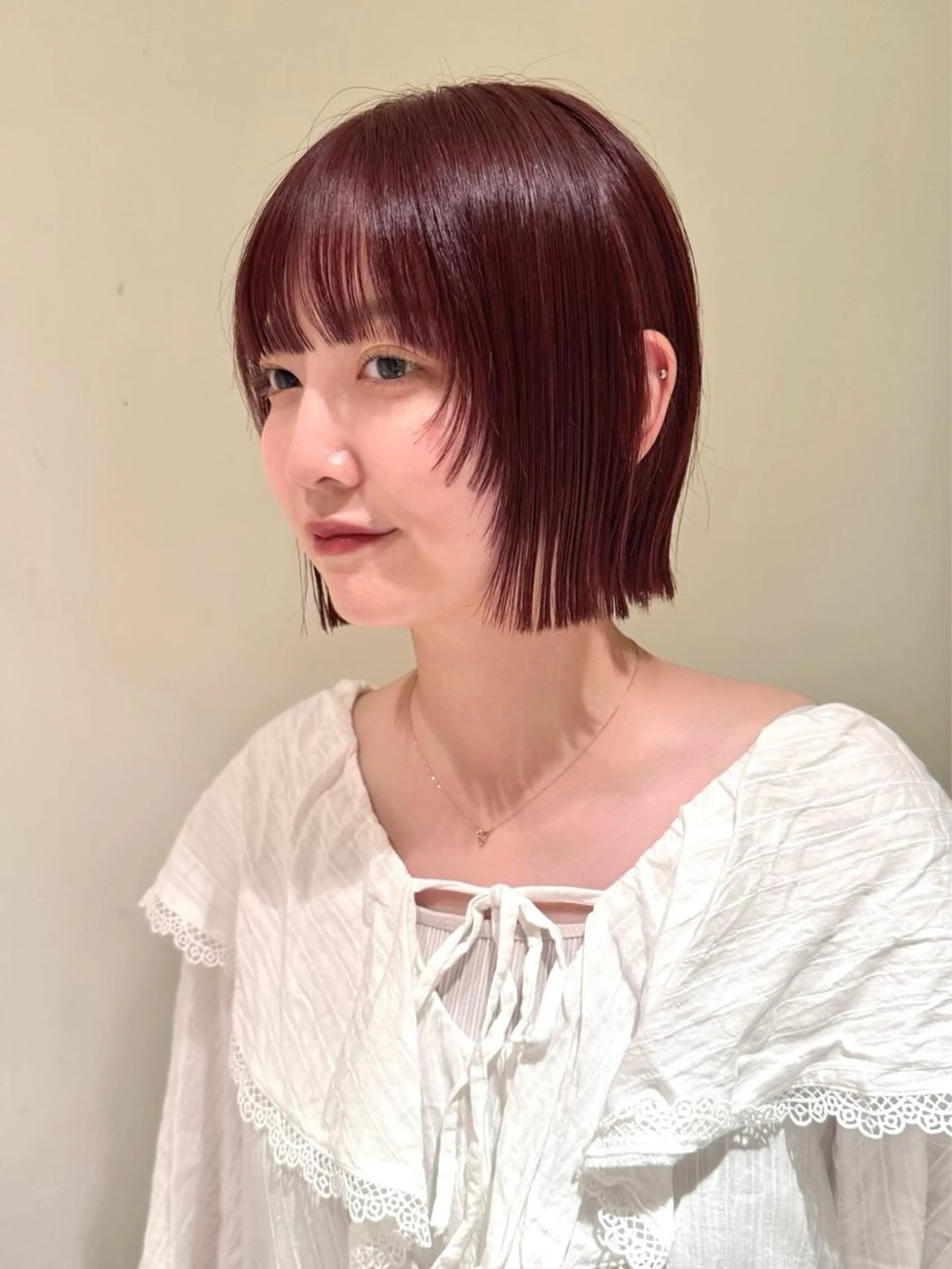 ショート yuuka/ボブ/ダ ブルカラー/髪質改善のヘアスタイル