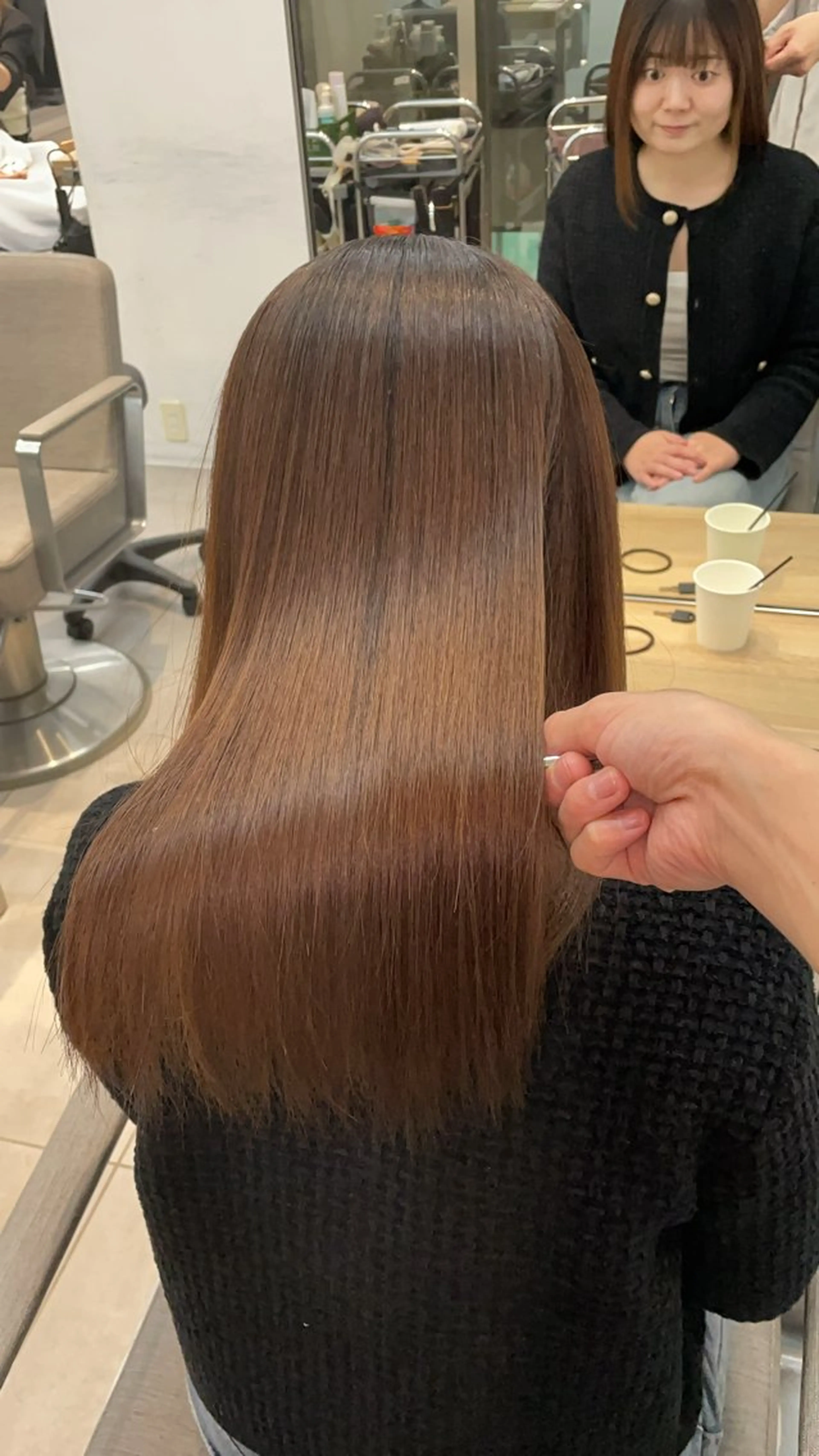 ロング カット 縮毛矯正 トリートメント ヘッドスパ ✨髪質改善✨美髪 矯正🫧小泉のヘアスタイル