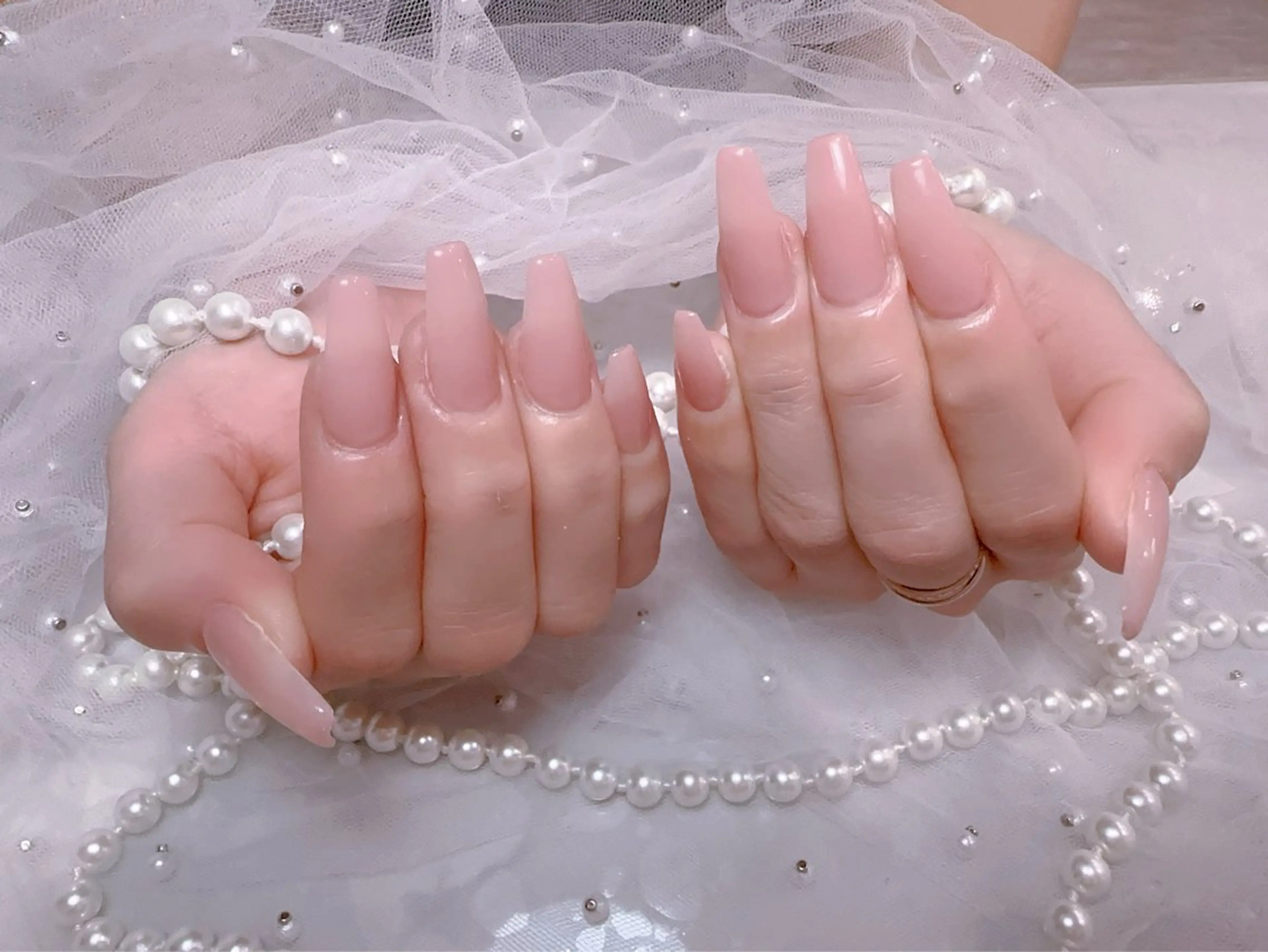 ネイル 長さ出し ワンカラーネイル ネイルチップ You&Me Miyuのネイルデザイン