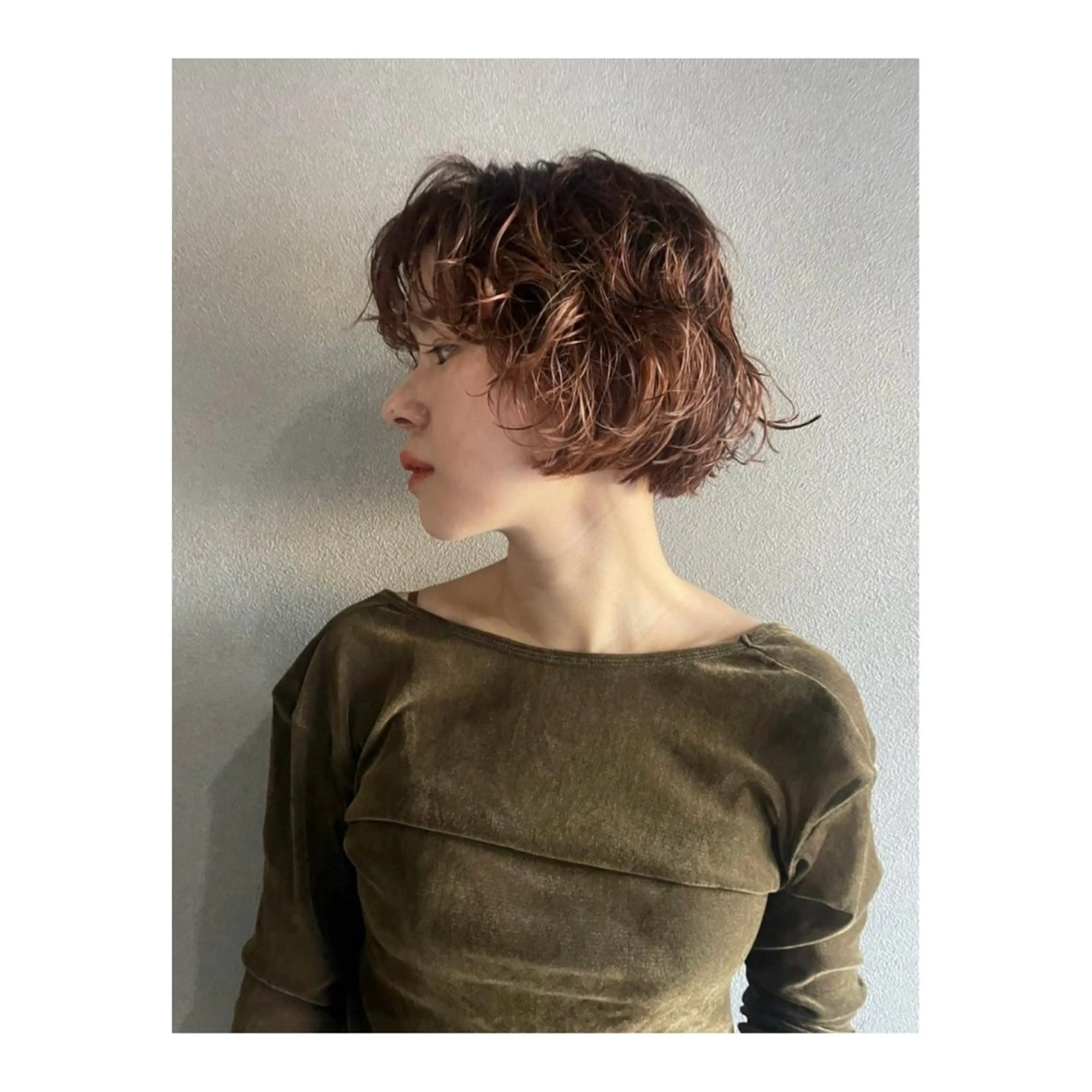 カット+くせ毛風パーマ+トリートメントの写真