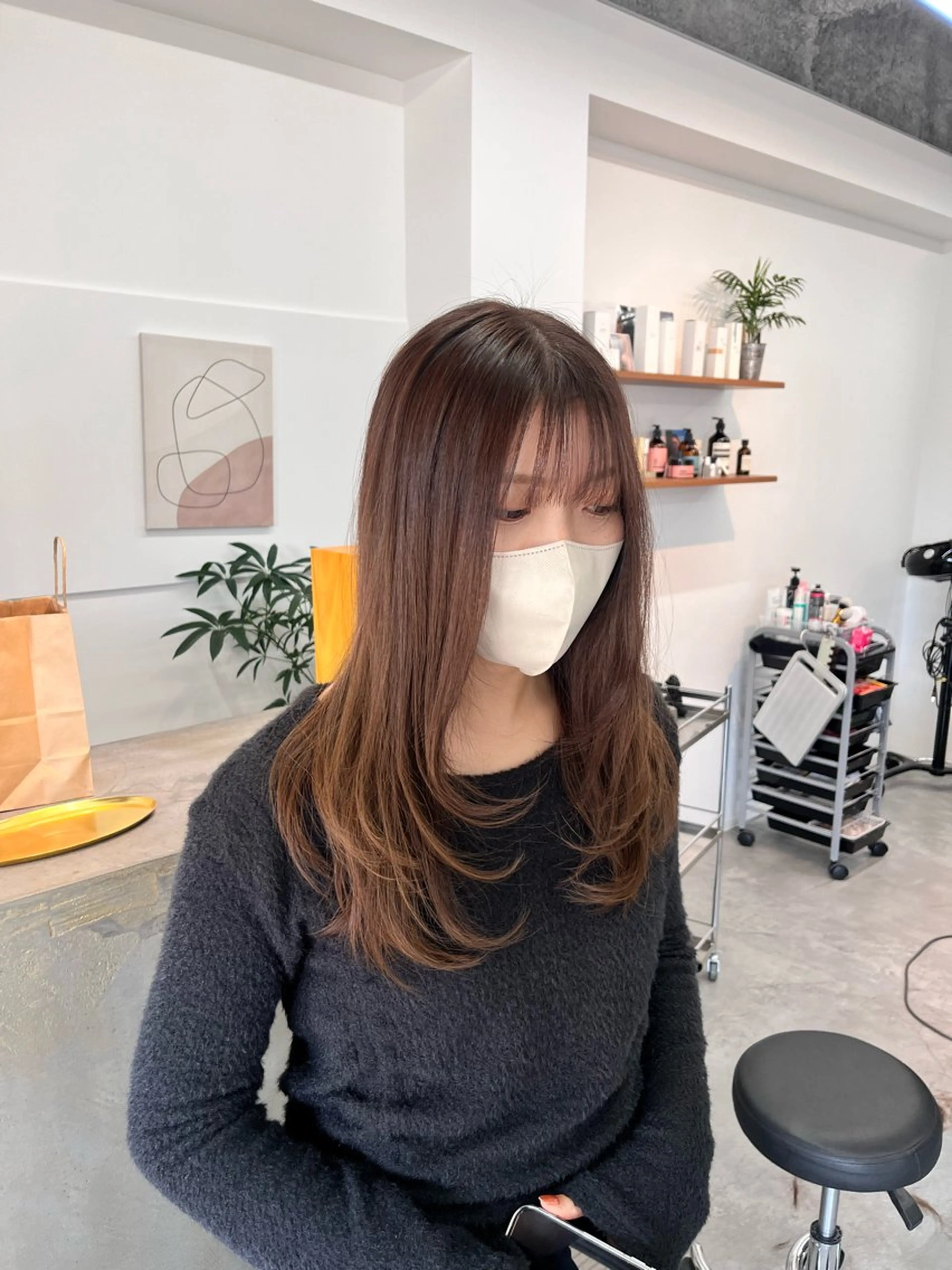 セミロング カラー hair salon SILLO.のヘアスタイル