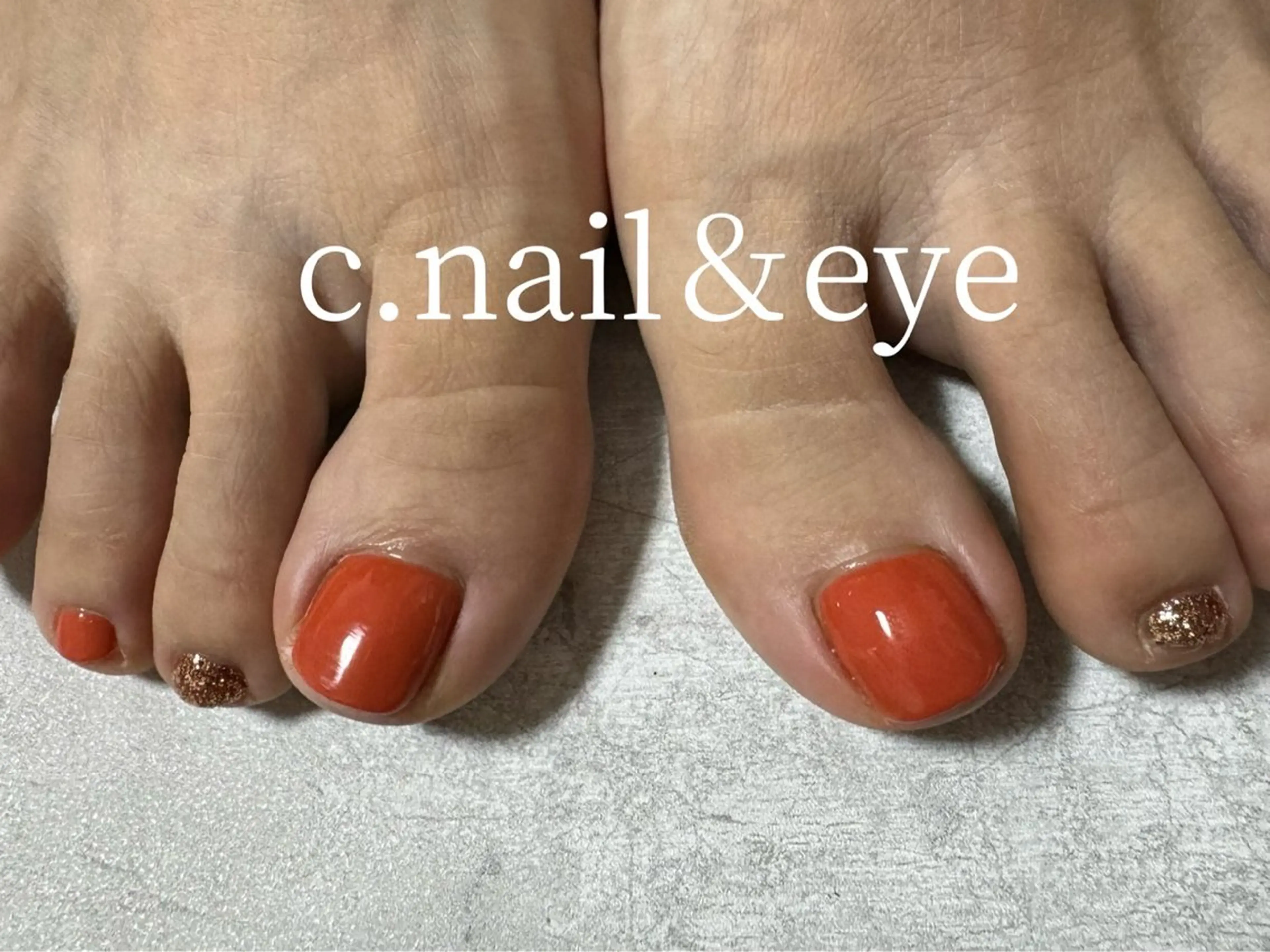 ネイル 入学式 フラッシュネイル フットネイル 卒業式 氷ネイル・うるうるネイル フットネイル C.Nail &Eye筑紫駅のネイルデザイン