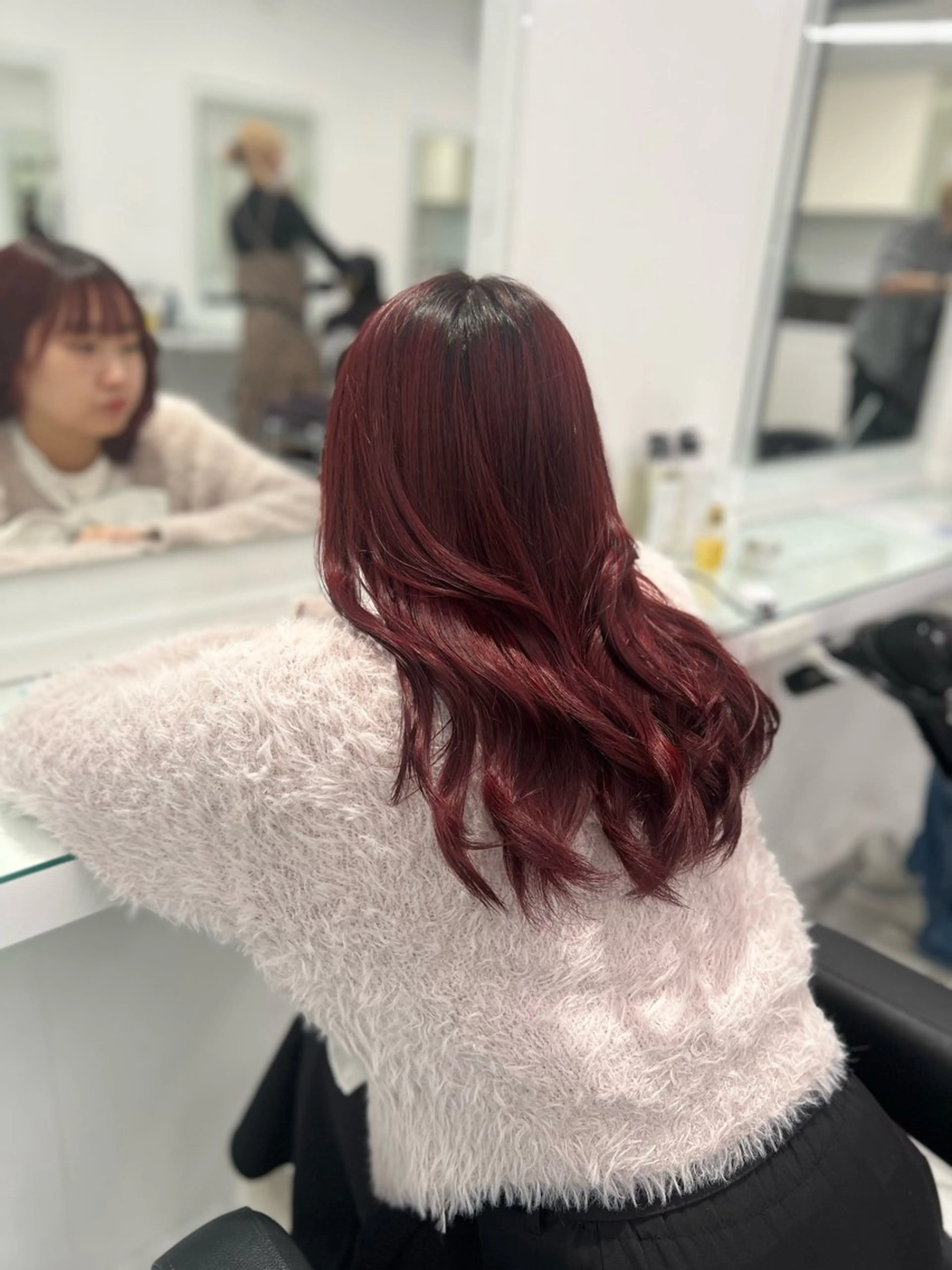 カラー ヘアカラー トリートメント ヘッドスパ ヘアセット ブリーチなし透明感 💗RYOTAのヘアスタイル