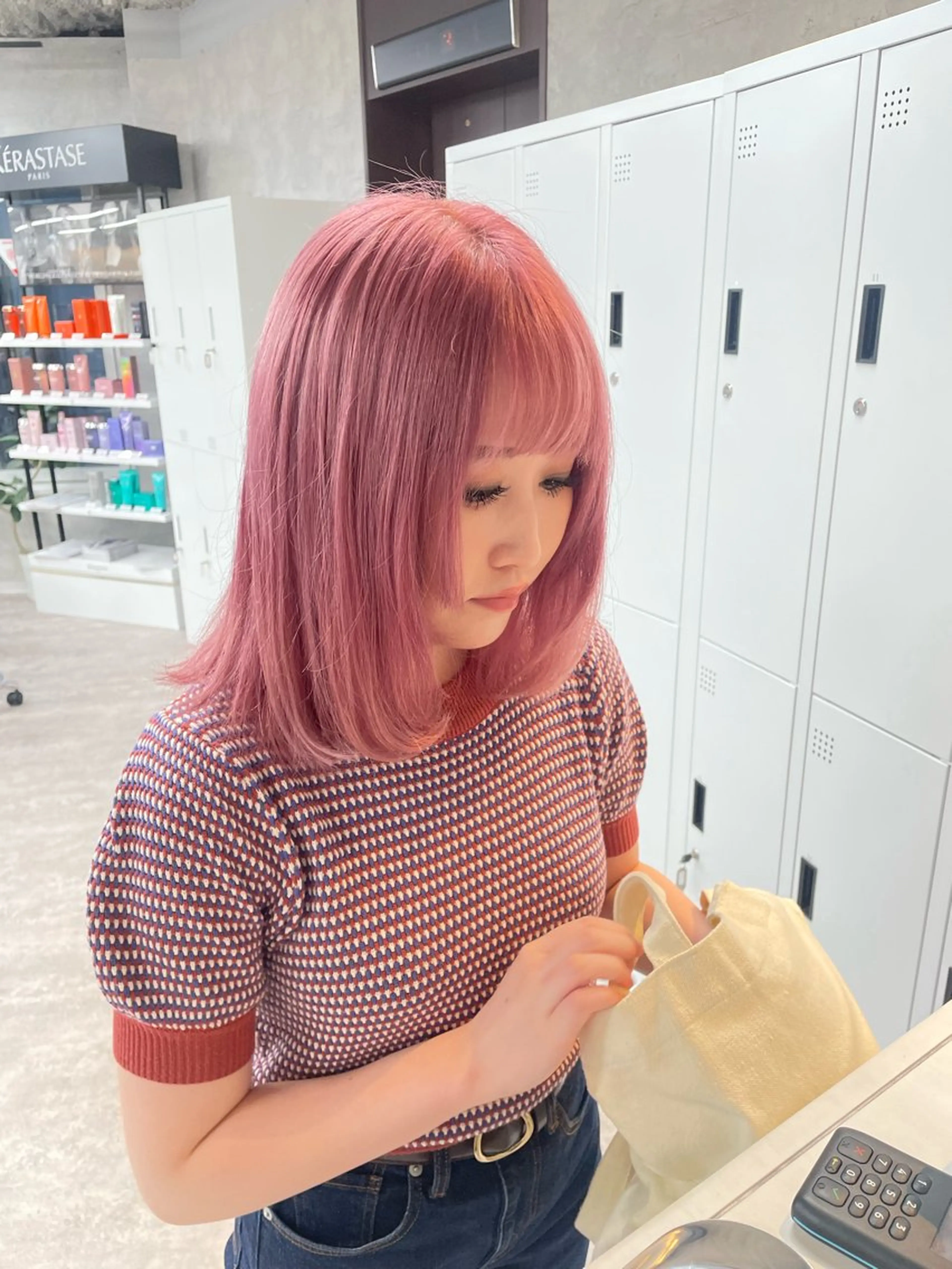 ミディアム カラー ヘアカラー トリートメント 似合わせ🌿‬髪質 改善🧸RYUGOのヘアスタイル