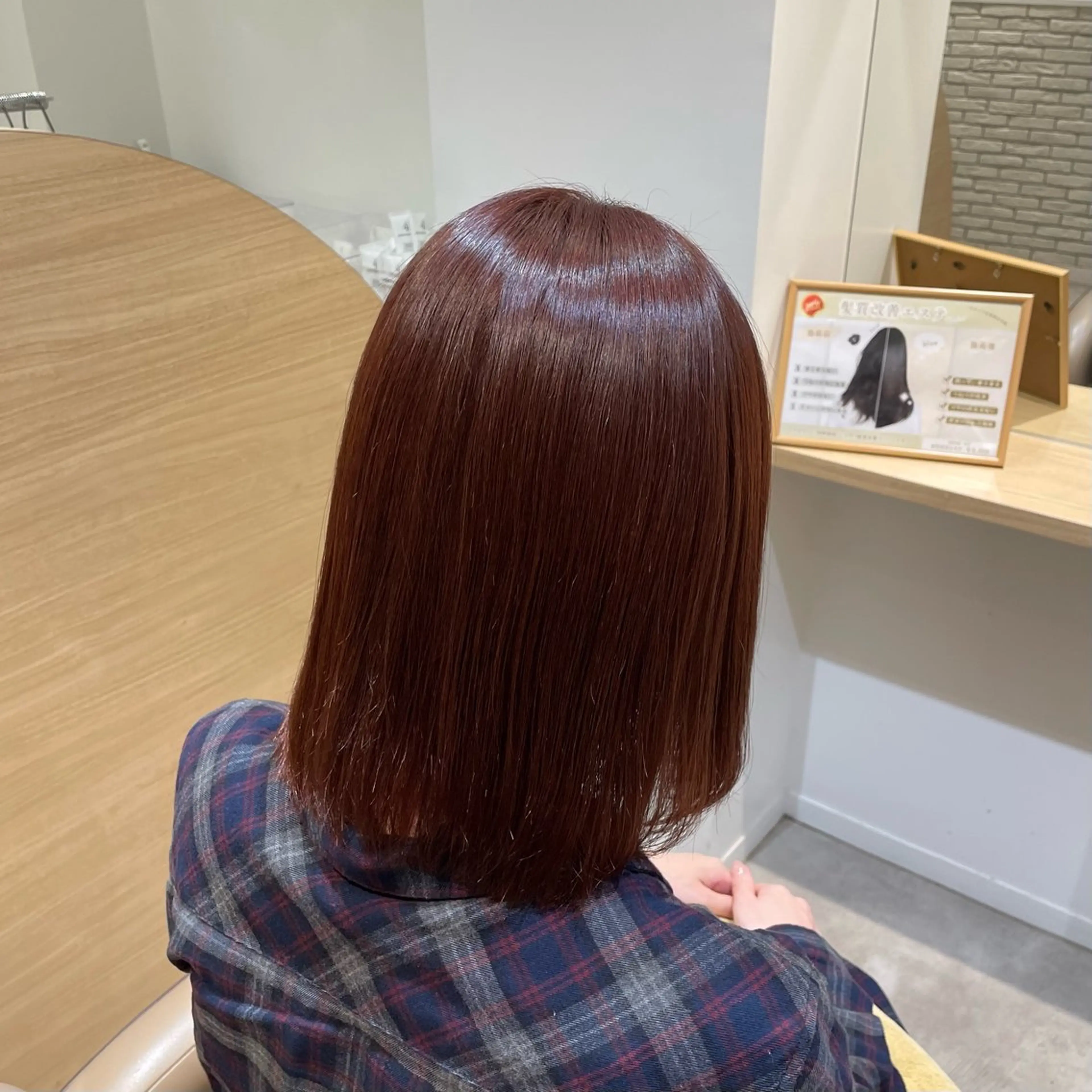 ミディアム カラー ベージュカラー ピンクカラー ピンクベージュ MIKU .のヘアスタイル