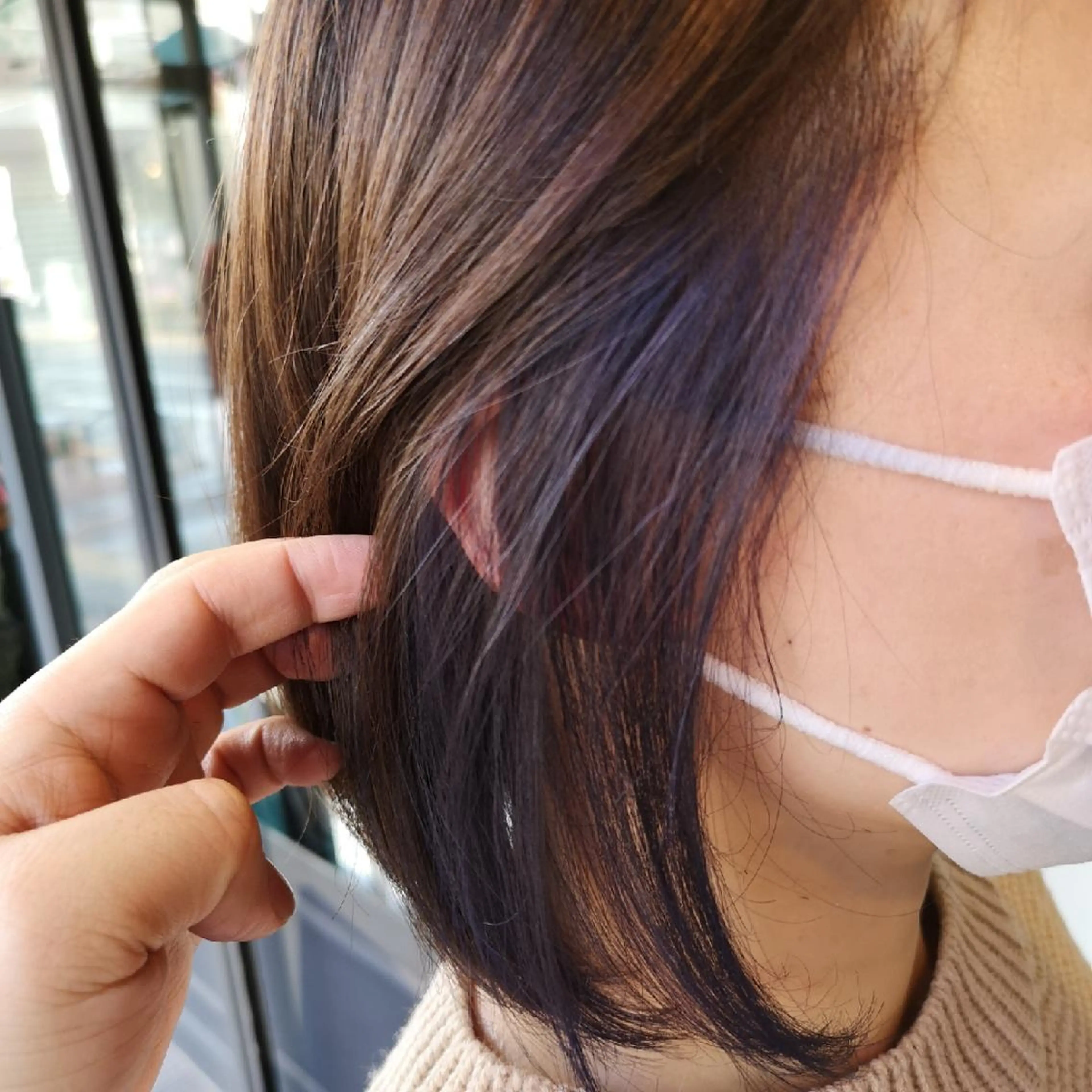 ショート カラー イヤリングカラー ボブ ✨艶髪✖癒し✨🍀 miyazawaのヘアスタイル