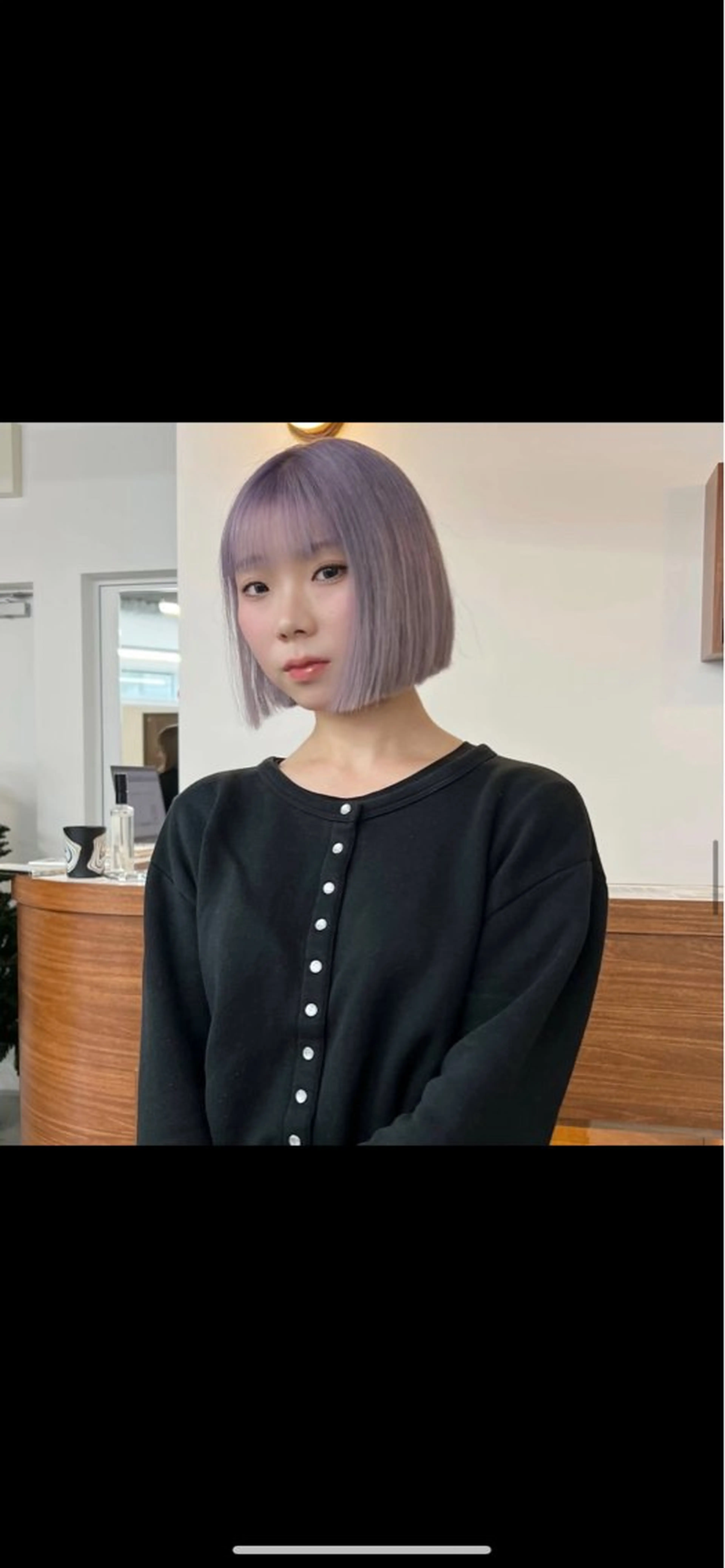 ショート カラー ラベンダーカラー ヘアカラー カットモデル୨୧大阪 梅田タカシマリナ♡のヘアスタイル