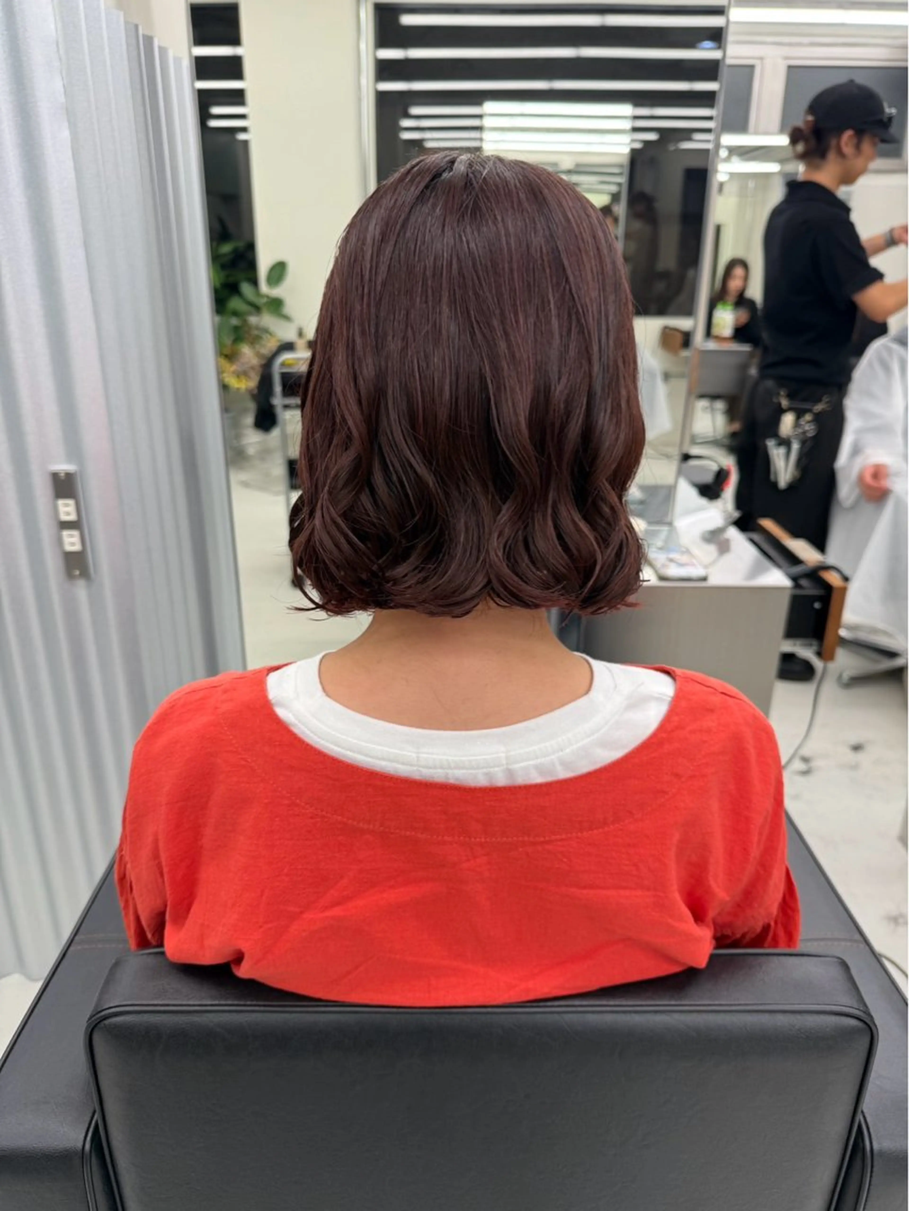 🩵月曜日限定🩵ボブの方のみ コテ巻き風パーマ スチームケアあり✨️（カット込み✂️）の写真