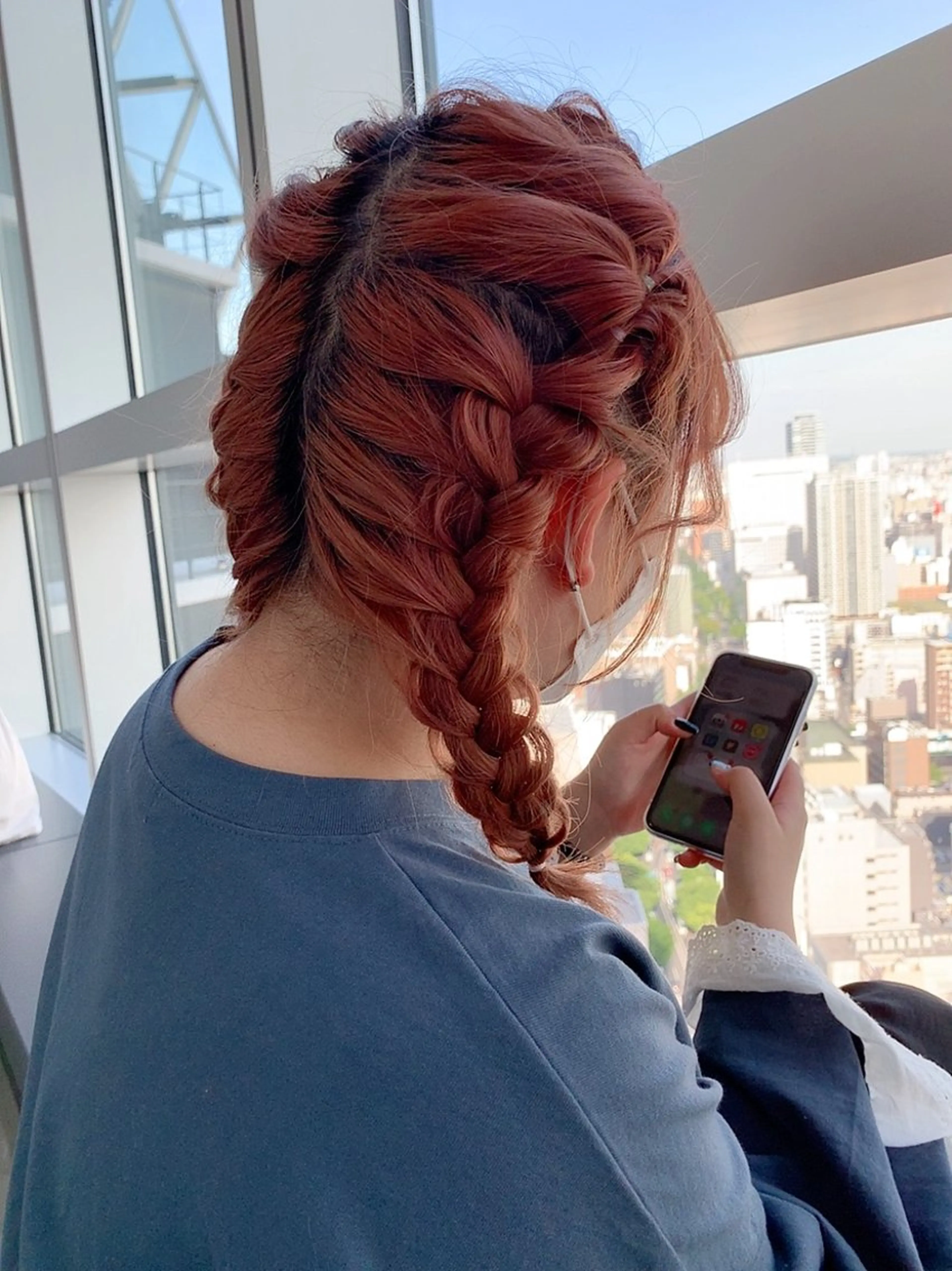 ロング カラー ヘアアレンジ 🧸れな/艶カラー /暖色カラー🧸のヘアスタイル