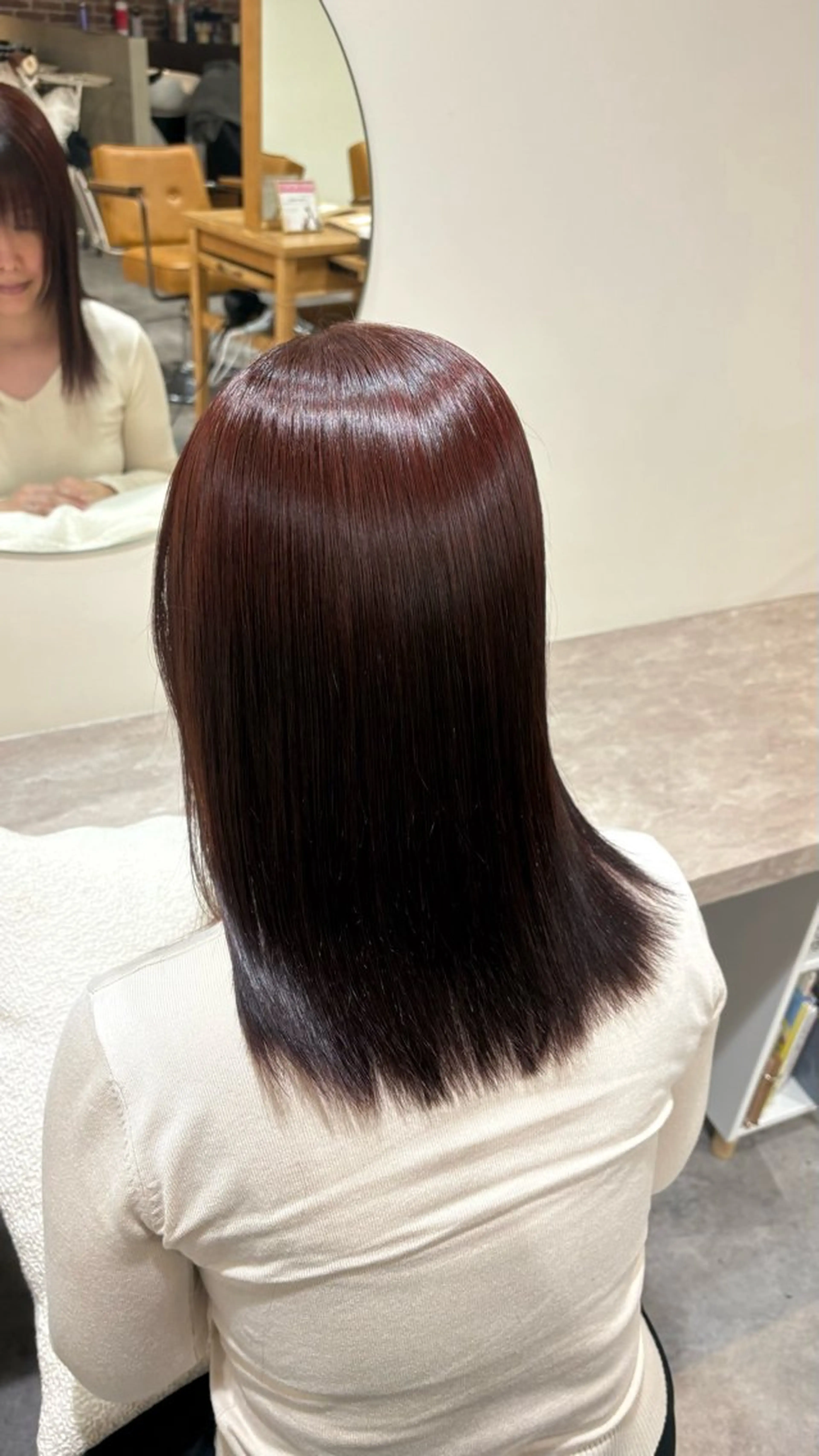 ミディアム 🎀韓国レイヤー/透 明感カラー/airiのヘアスタイル