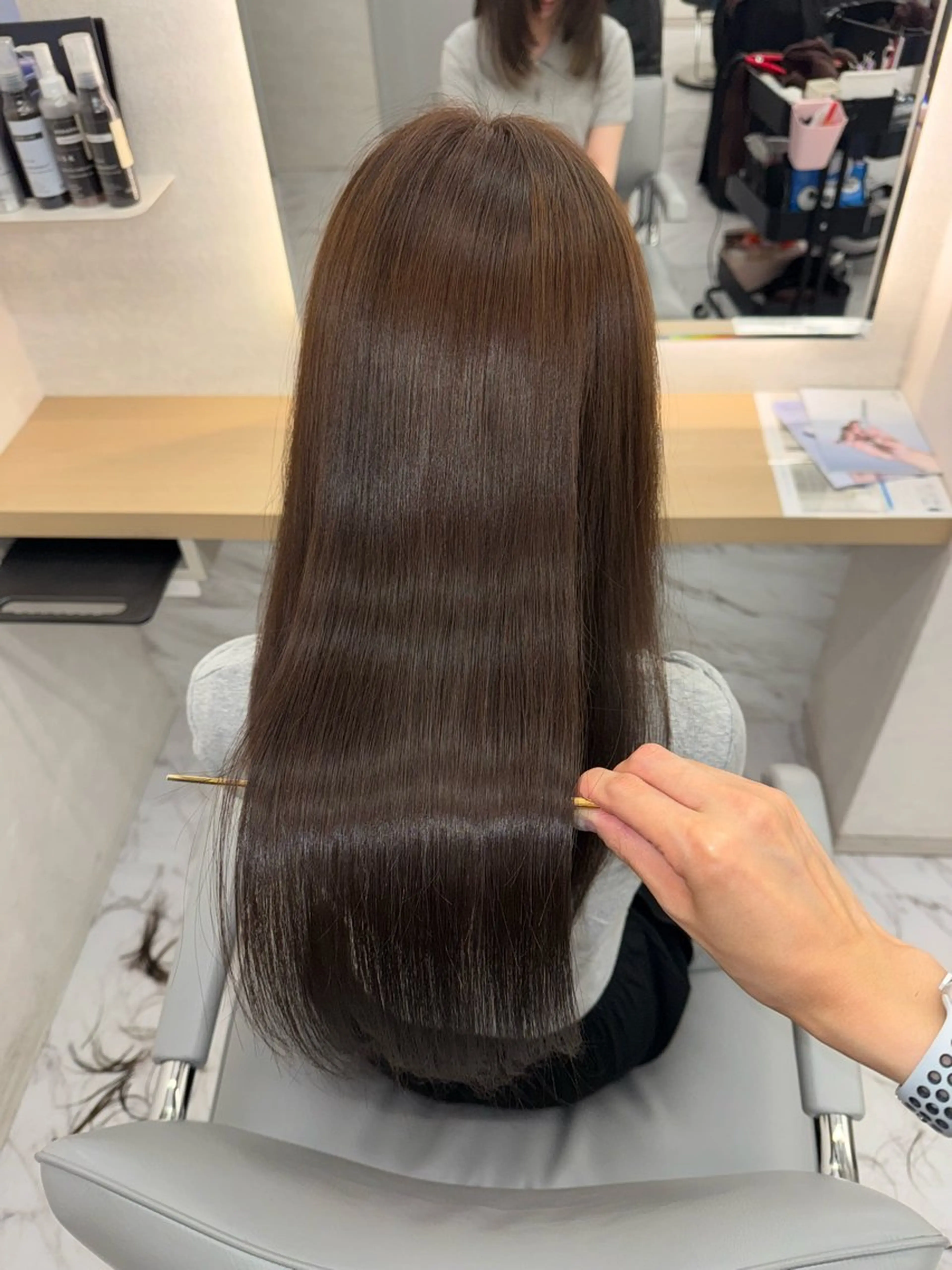 ロング ヘアカラー トリートメント ヘッドスパ 韓国/アイドルヘア 🎀みづきのヘアスタイル