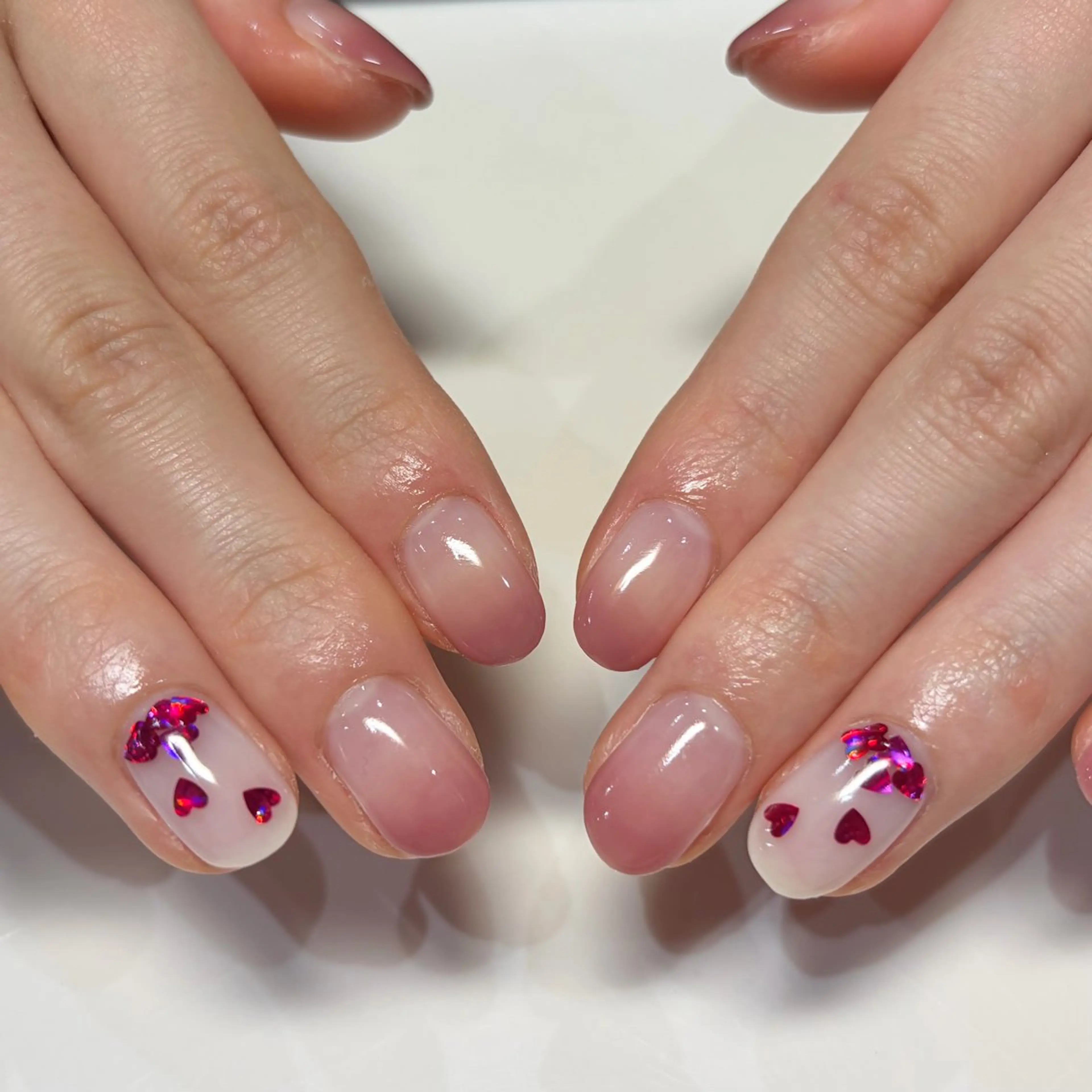 ネイル グラデーション Akazawa Nanaのネイルデザイン