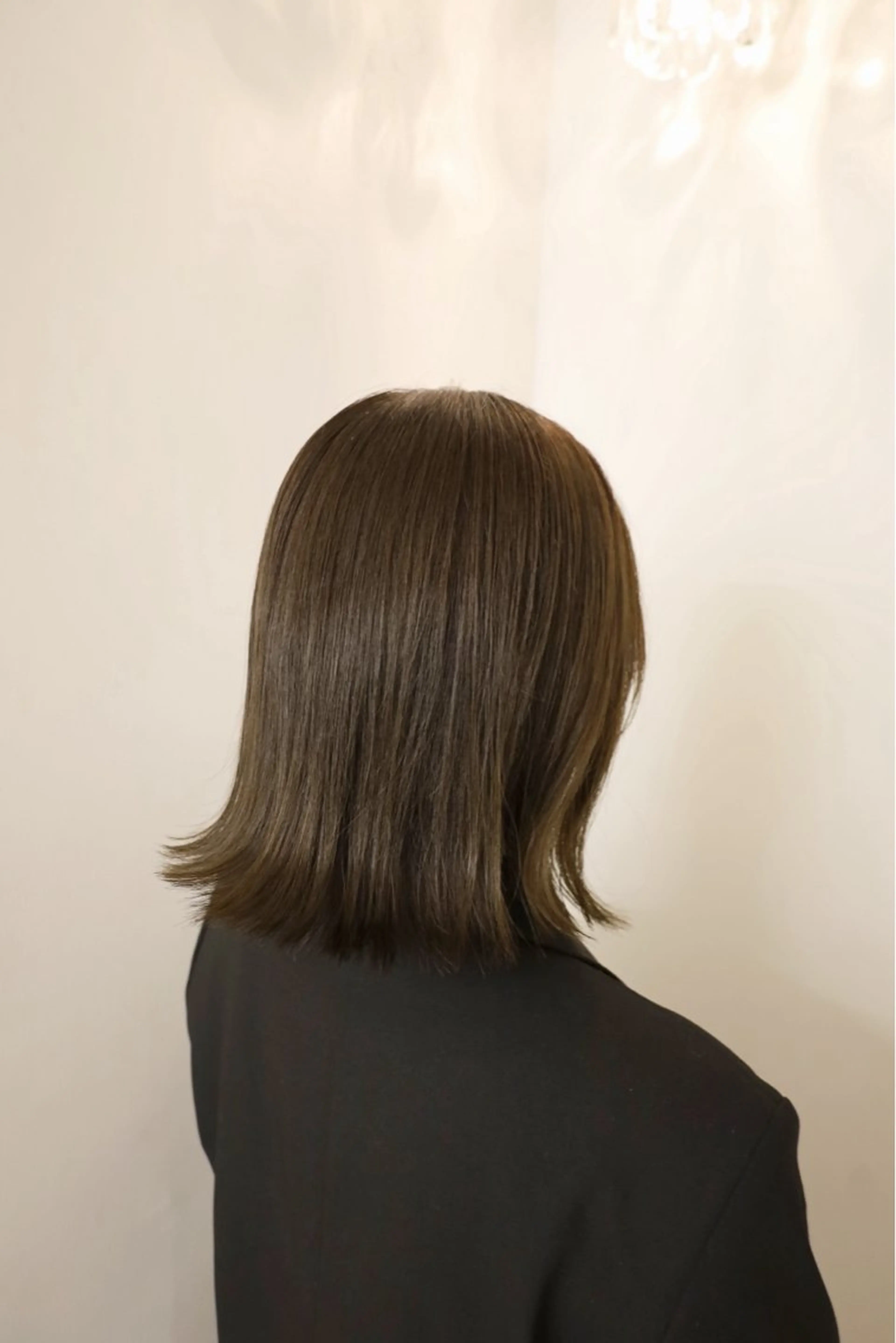 ミディアム カラー ベージュカラー ブラウンカラー ブラウンベージュ 透明感カラー ボブ 森山 陽菜のヘアスタイル