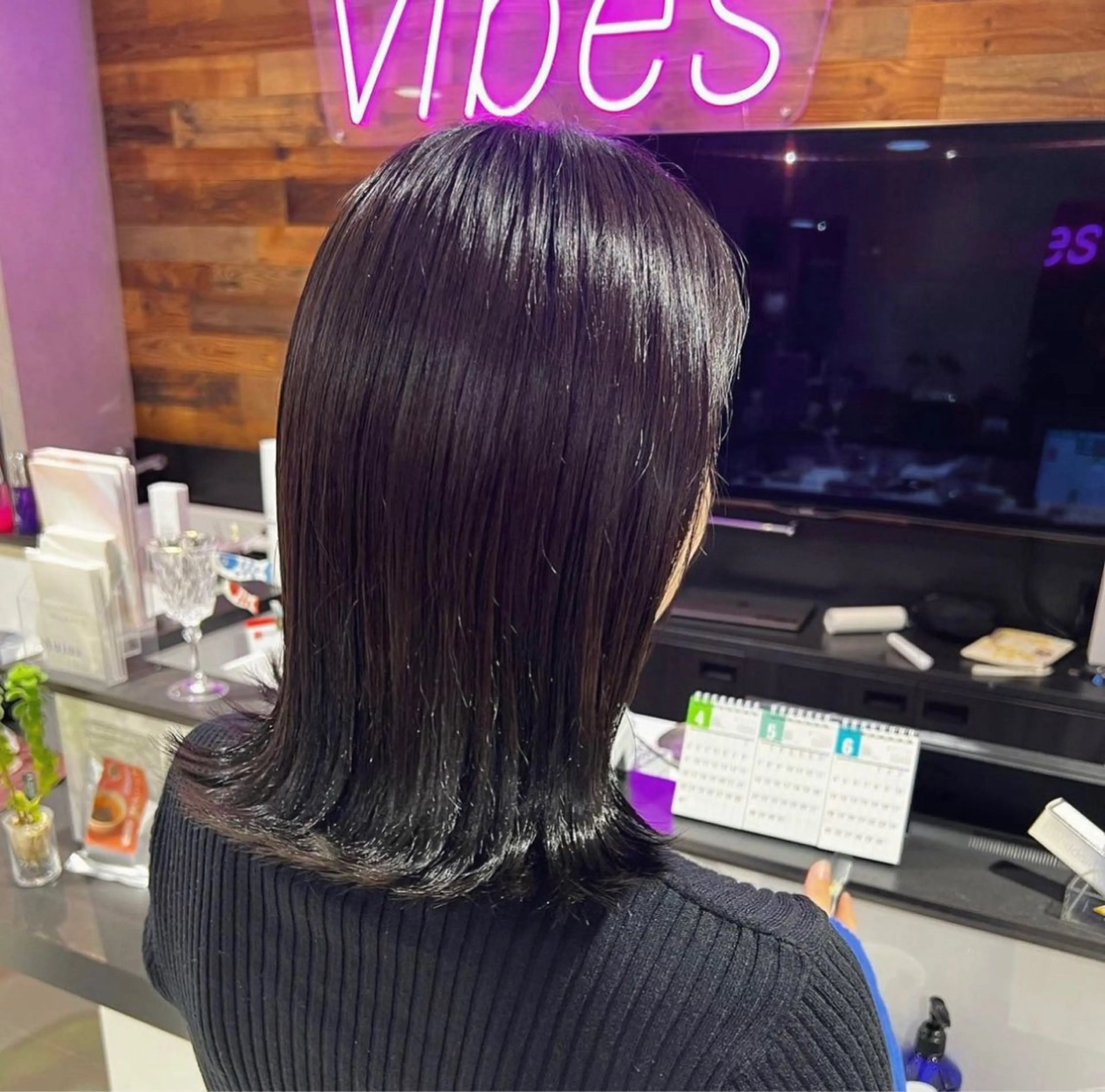 ミディアム カラー 縮毛矯正／ダブル カラー／はづき☘️のヘアスタイル