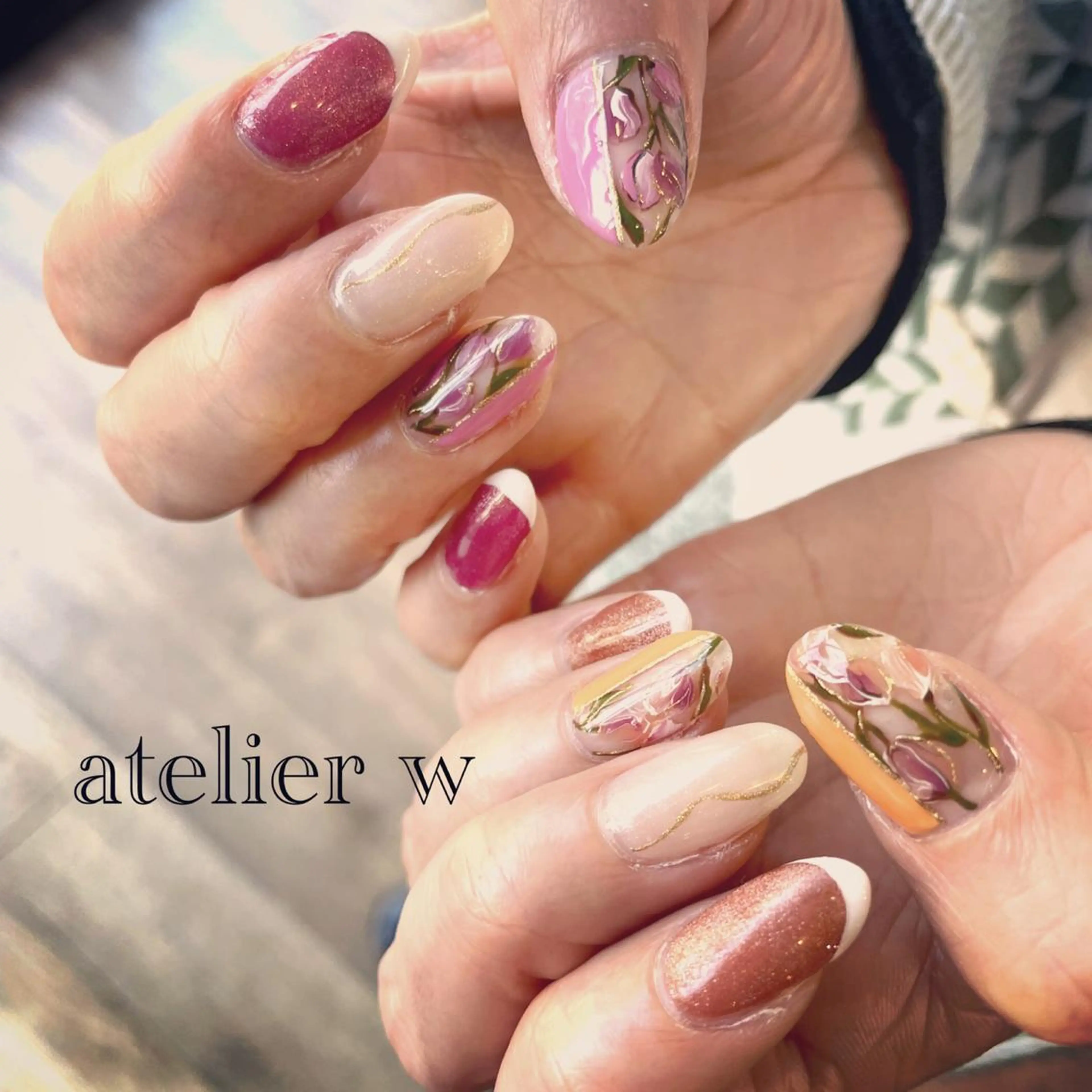 ネイル ハンドネイル atelier w/tetoro所属・高橋 わかなのネイルデザイン