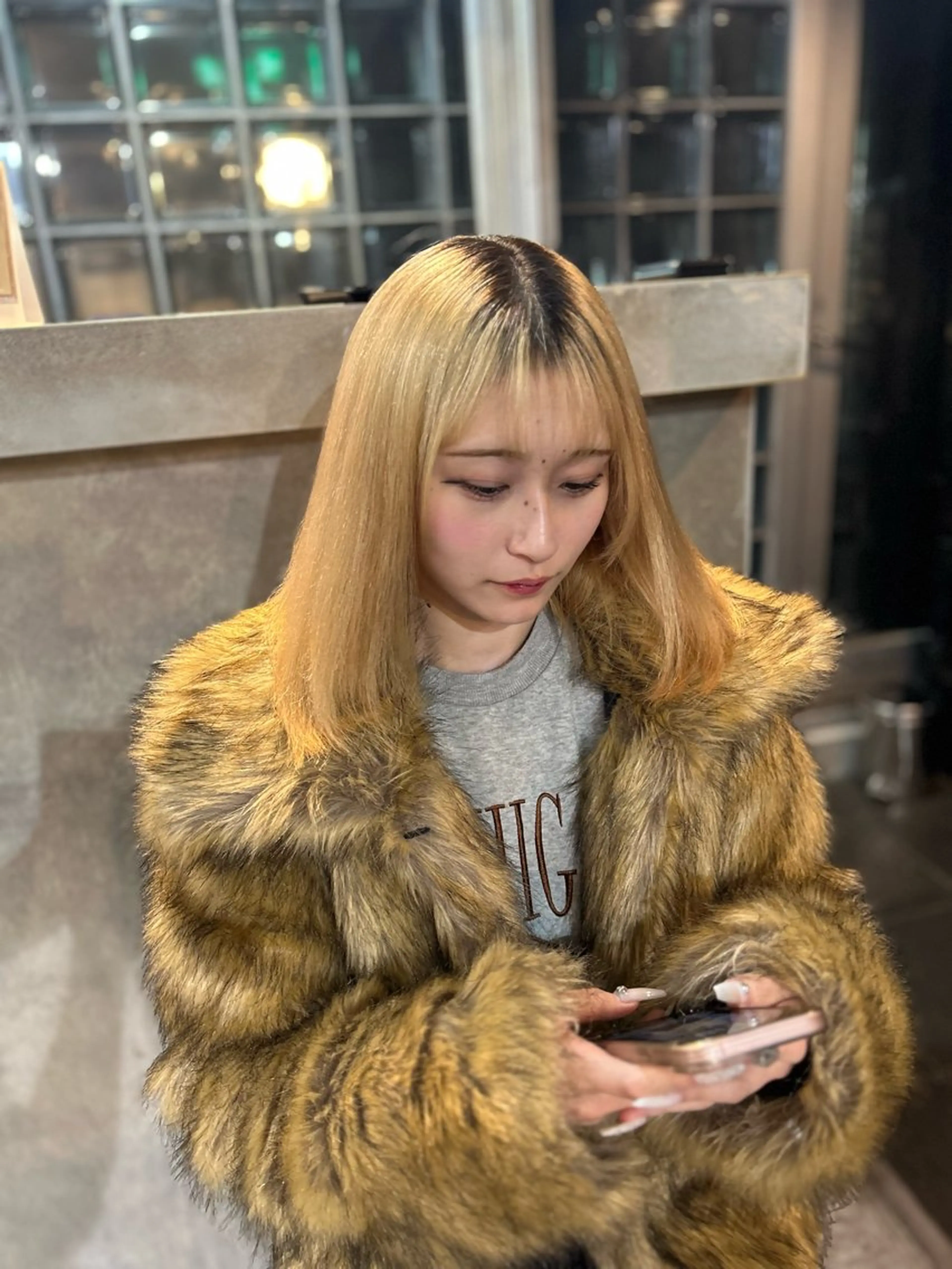 ミディアム 縮毛矯正 🌷ブリーチ縮毛矯正 /mina🌷のヘアスタイル