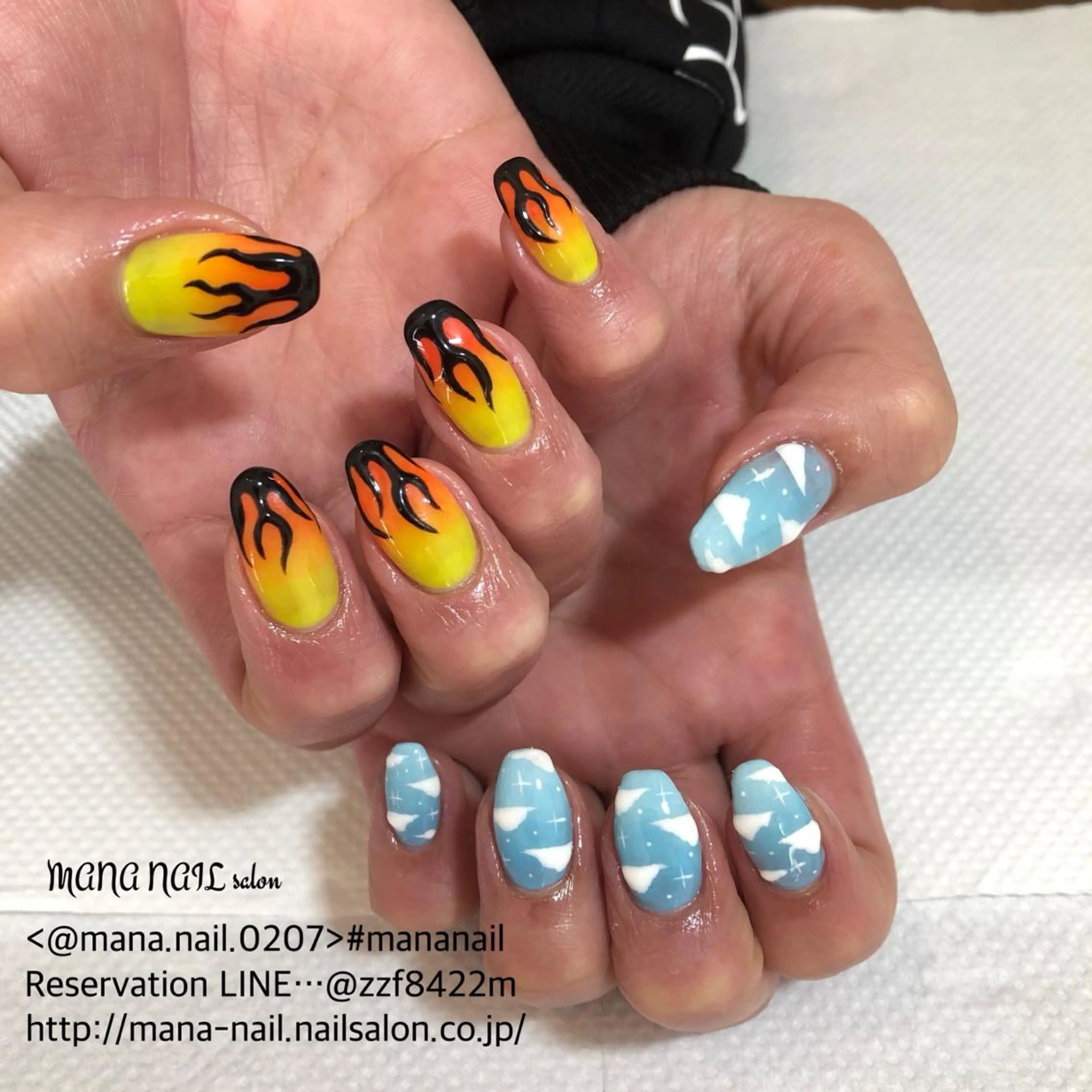 ネイル 長さ出し ジェルネイル 春ネイル 夏ネイル ネイルチップ 廣瀬 真奈美のネイルデザイン