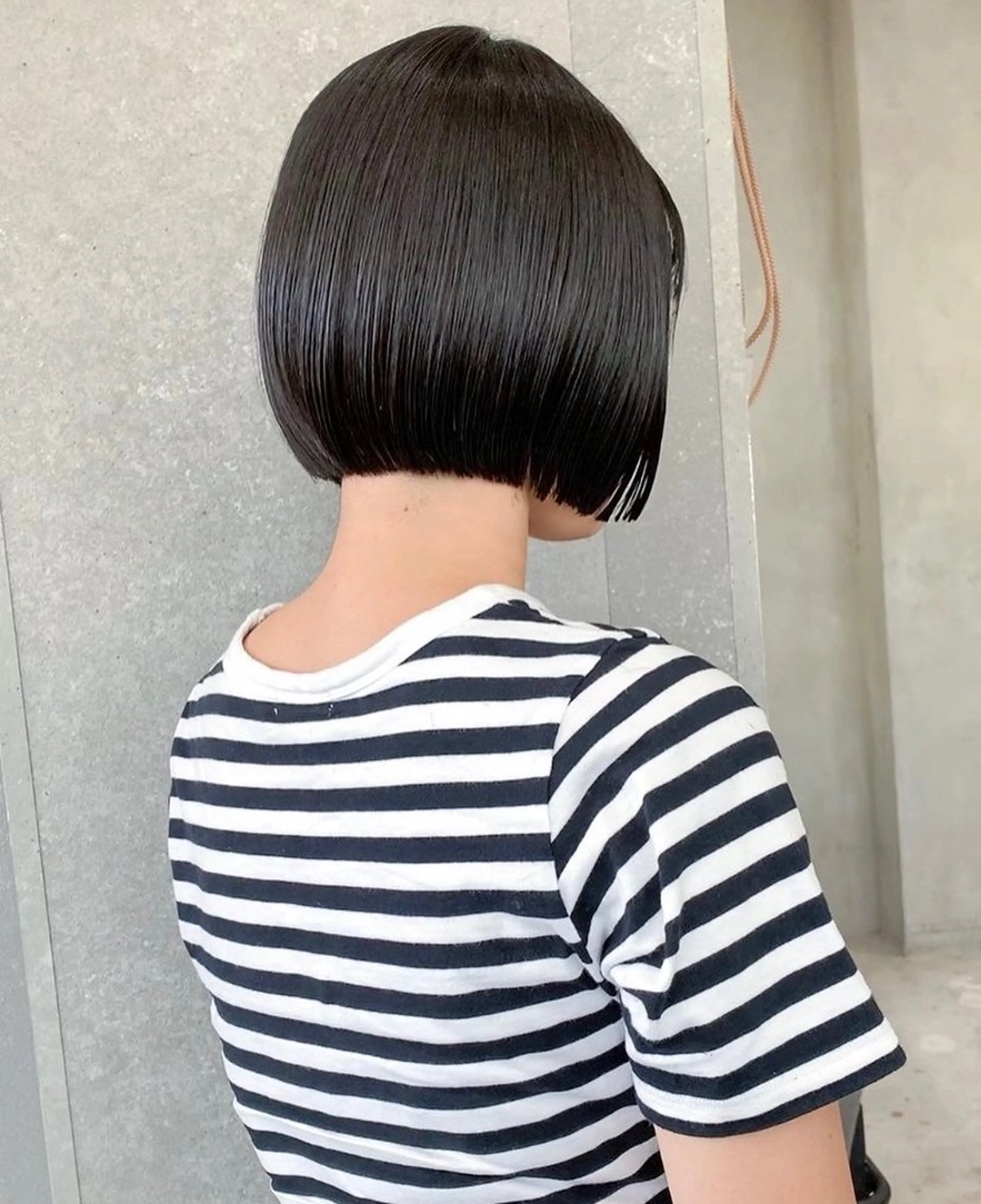 ミディアム ヘアカラー トリートメント 💖ボブ/髪質改善 顔周りレイヤー/ユイのヘアスタイル