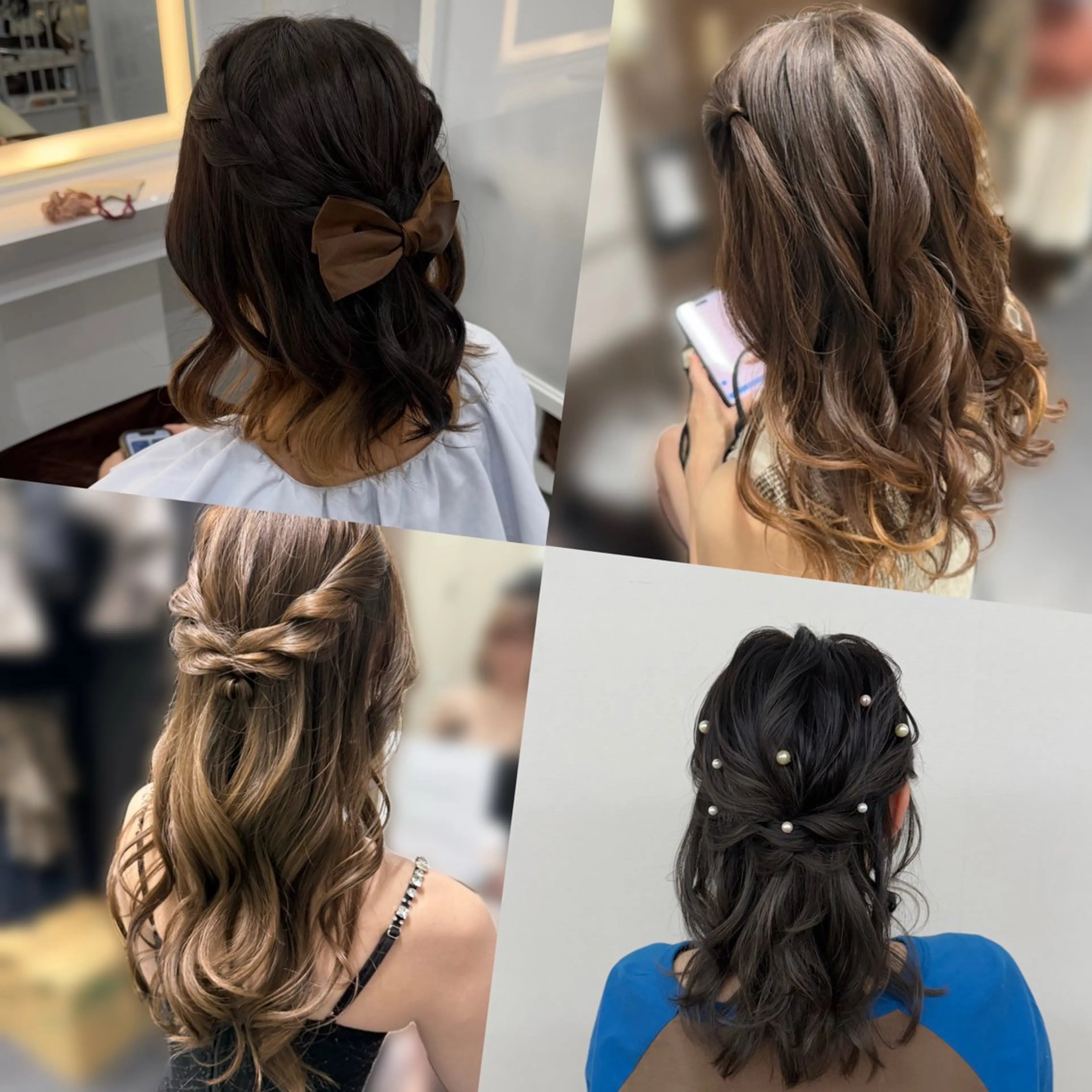 ヘアアレンジ R/🤎 パーマ＆ブリーチ🔥のヘアスタイル