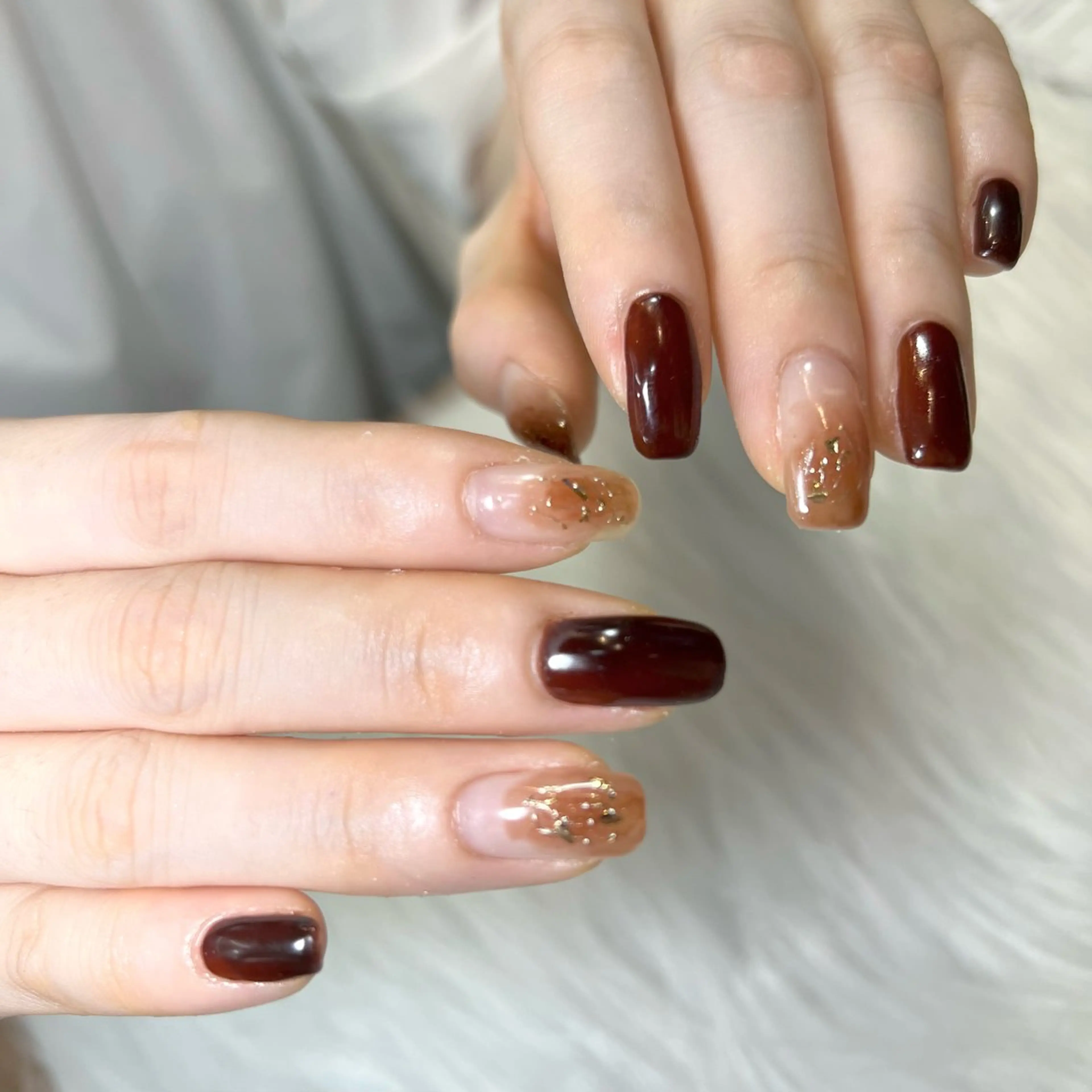 ネイル ハンドネイル E  nail 風羽のネイルデザイン