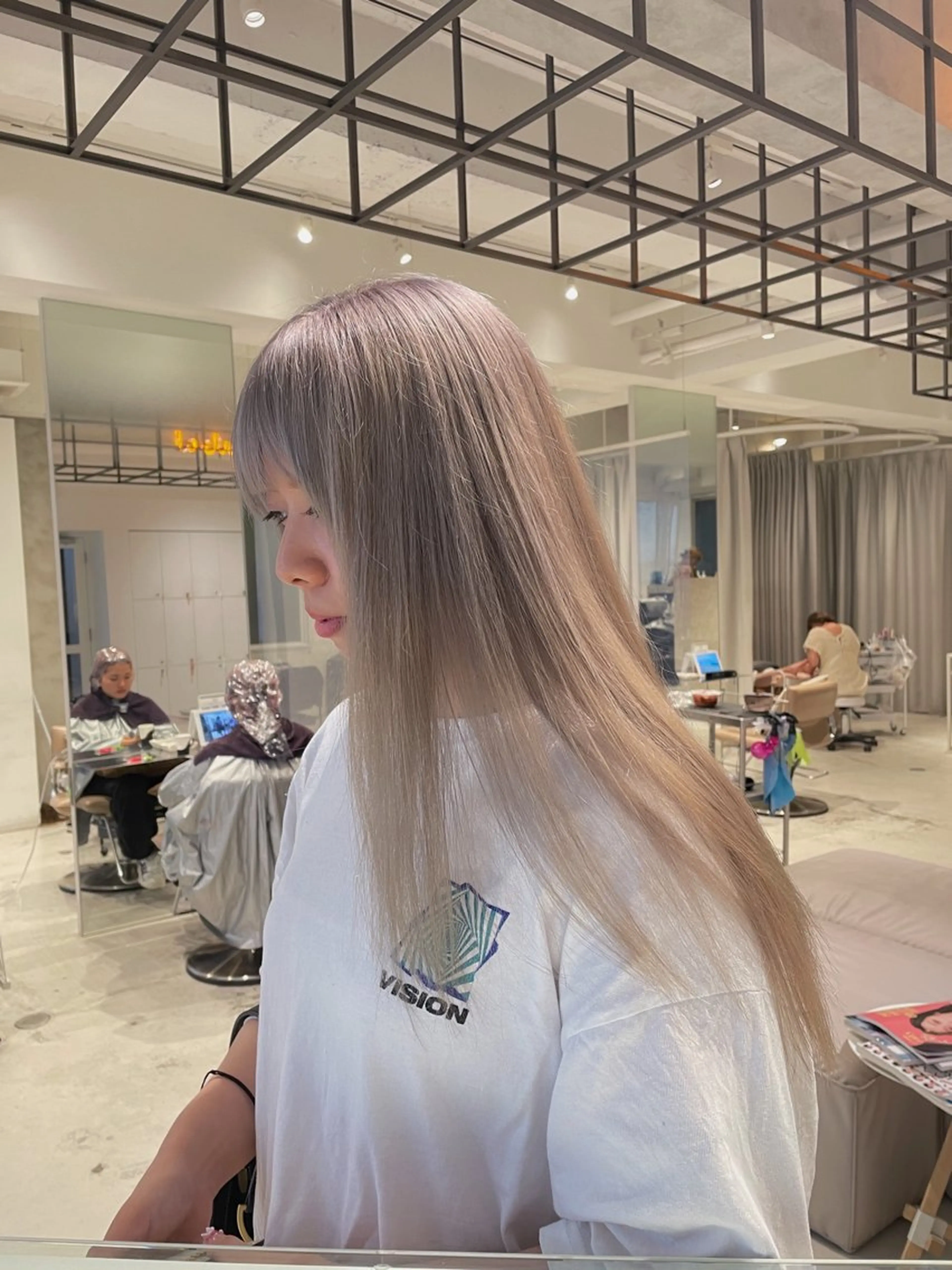 セミロング カラー ブリーチ ralme/sol 髙橋一哉のヘアスタイル