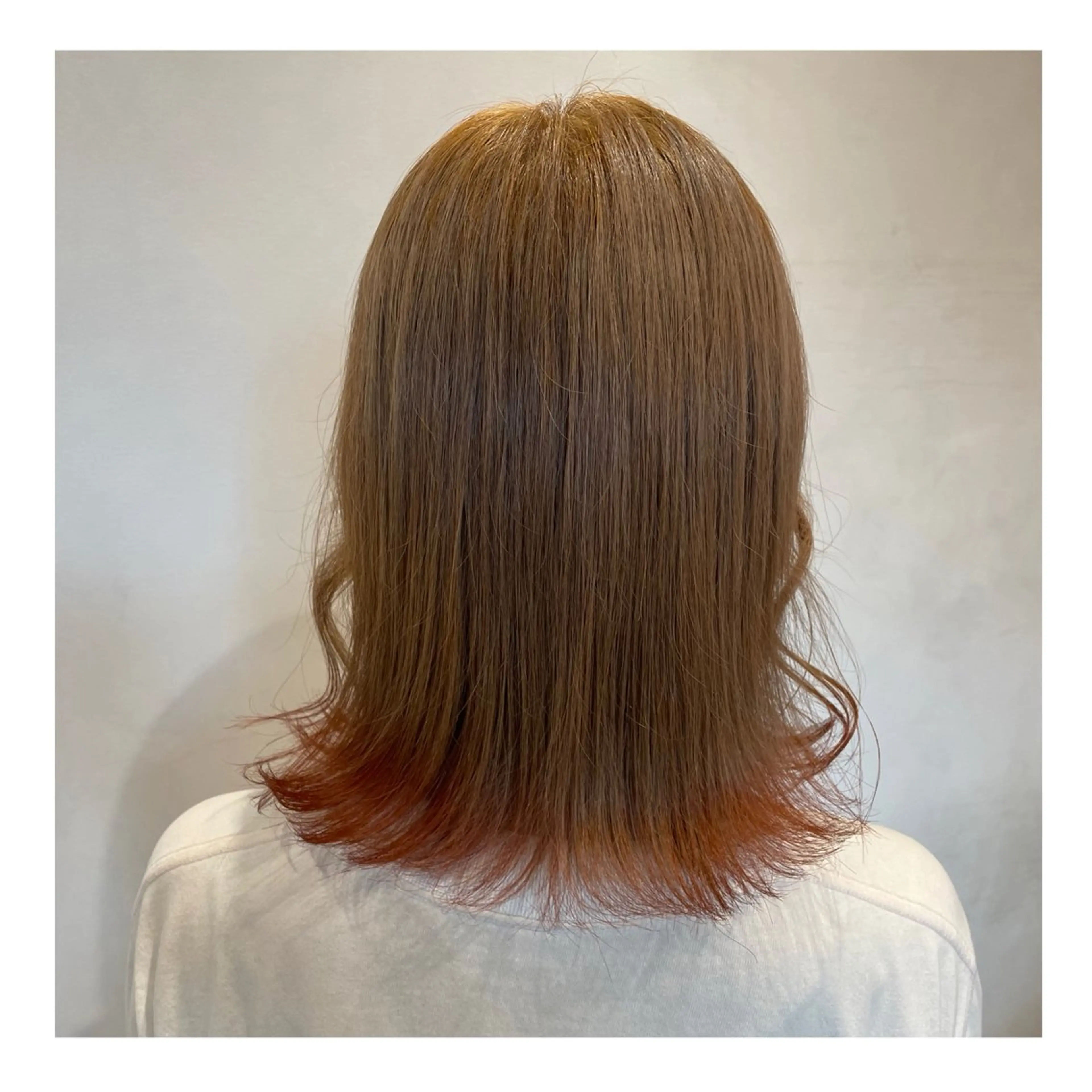 ミディアム カラー ブリーチ トリートメント カット ヘアカラー トリートメント ❁⃘ ち だ り さ ❁⃘のヘアスタイル