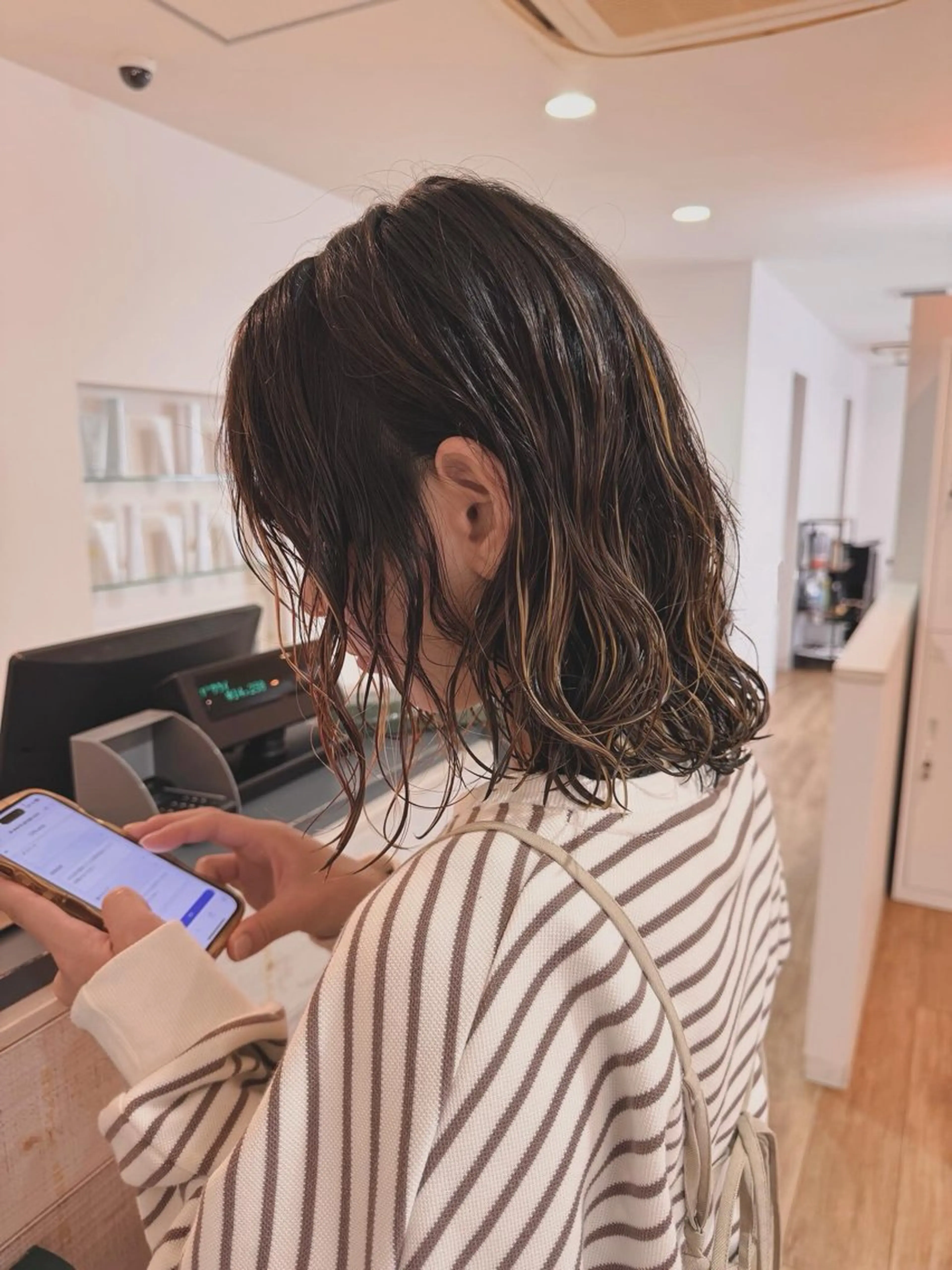 ミディアム パーマ カット パーマ CIEN white所属・パーマモデル募集中 渥美翔人のヘアスタイル