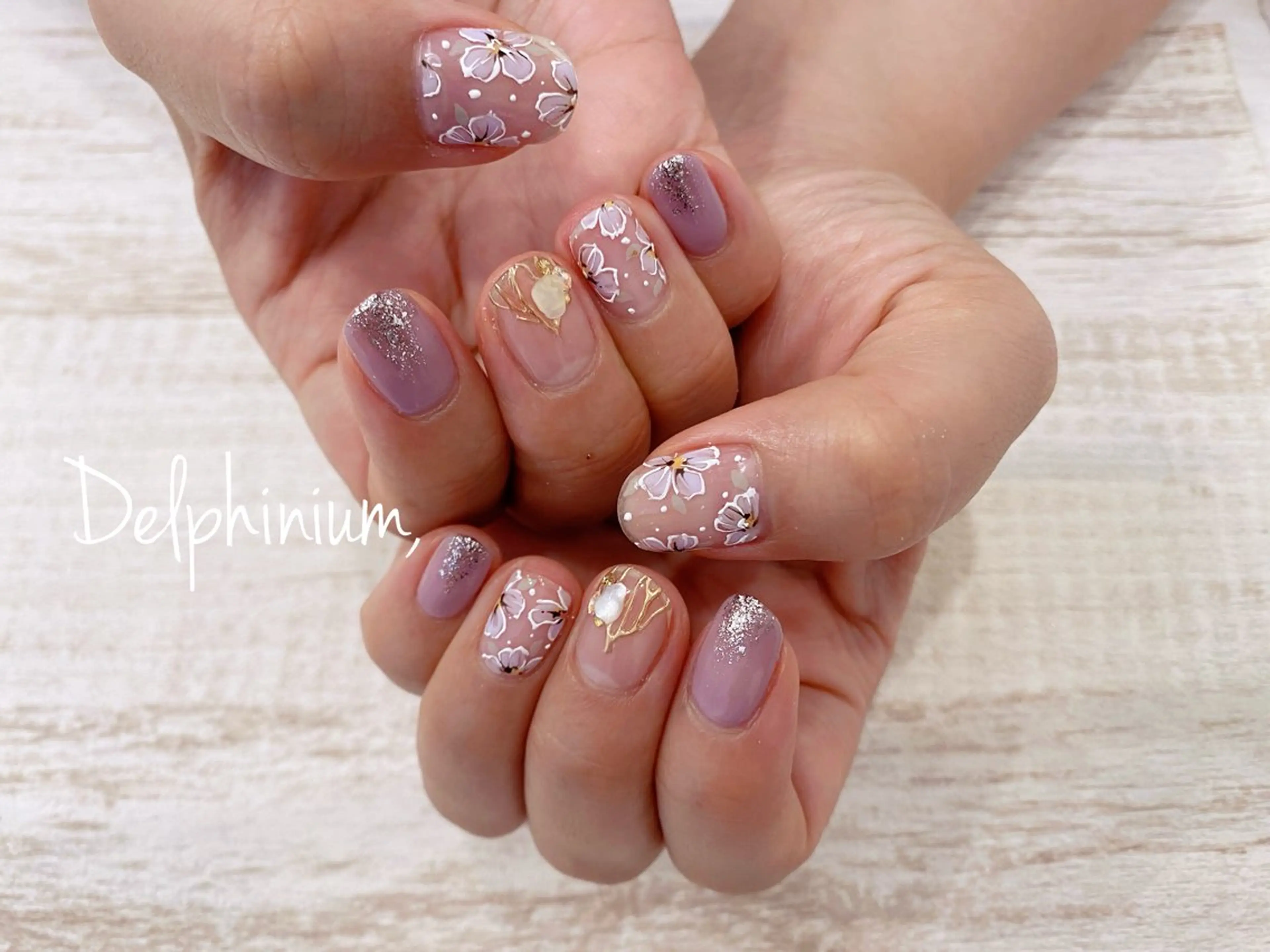 ネイル 春ネイル ハンドネイル 岡本 友恵のネイルデザイン