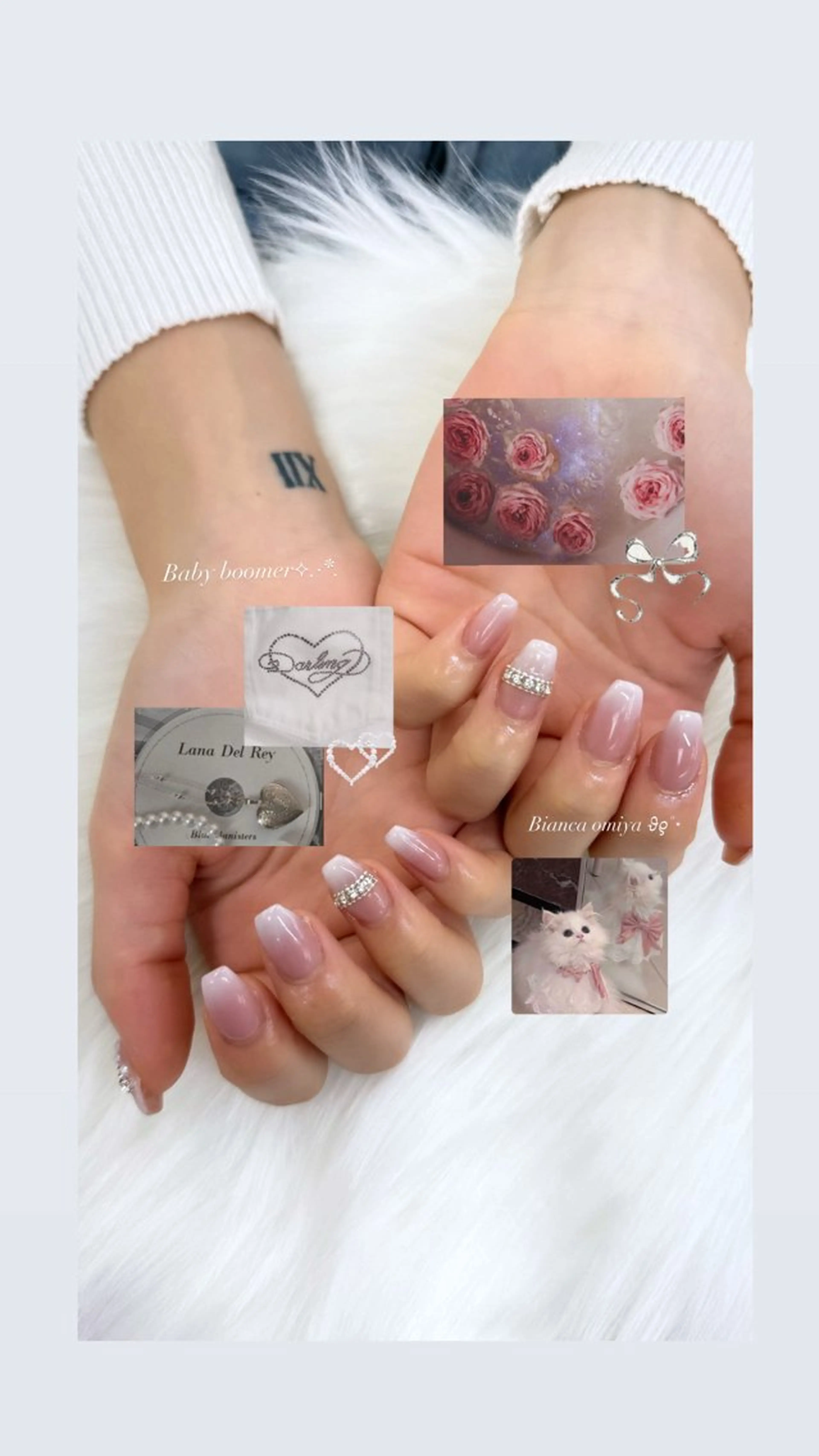 ネイル ハンドネイル Bianca 清原 陽菜果.°ʚ🎀ɞ°のネイルデザイン