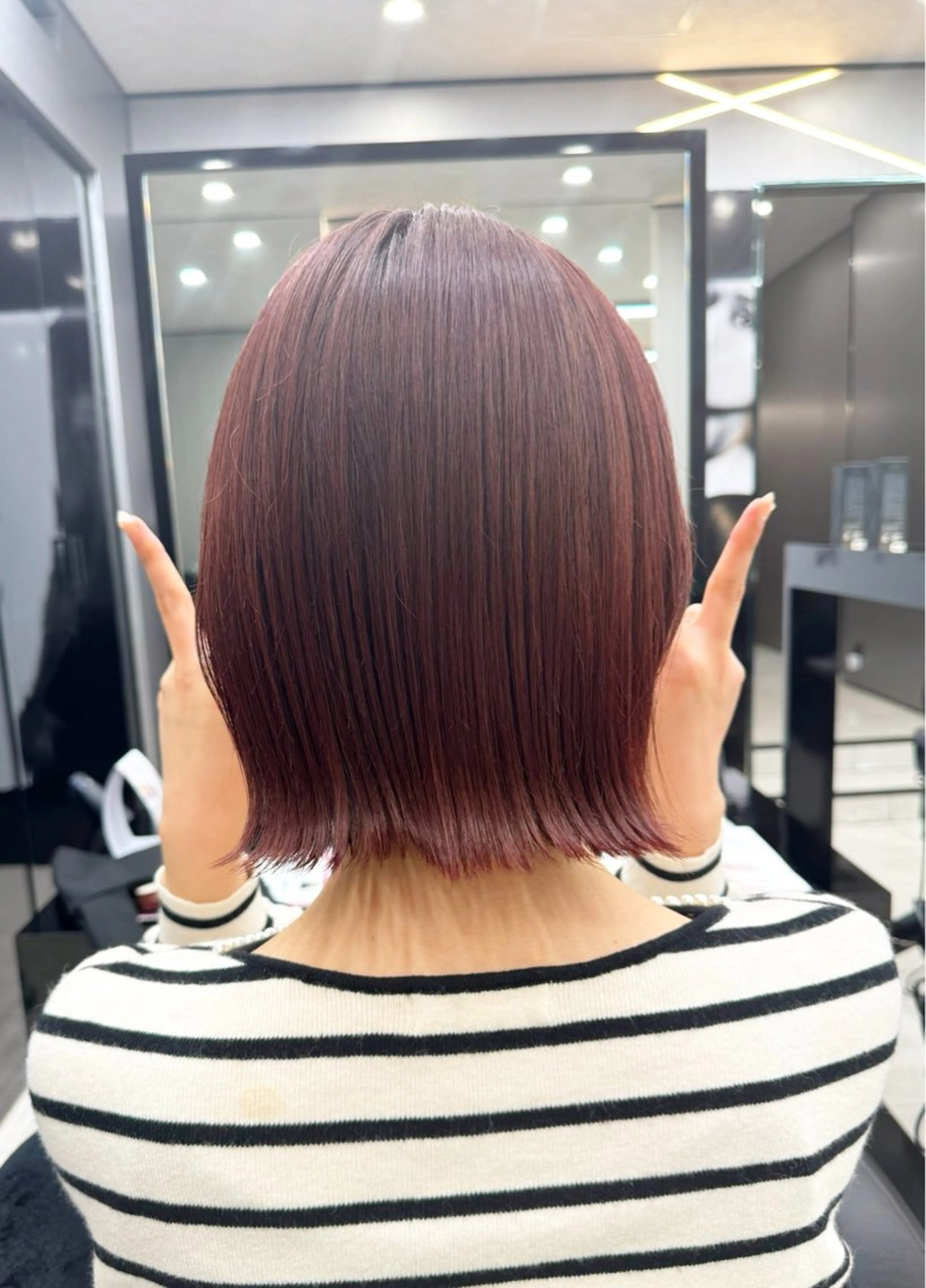 ミディアム little×PORTO三宮所属・🧡/艶髪/桑原 拓也/ショート/🧡のヘアスタイル