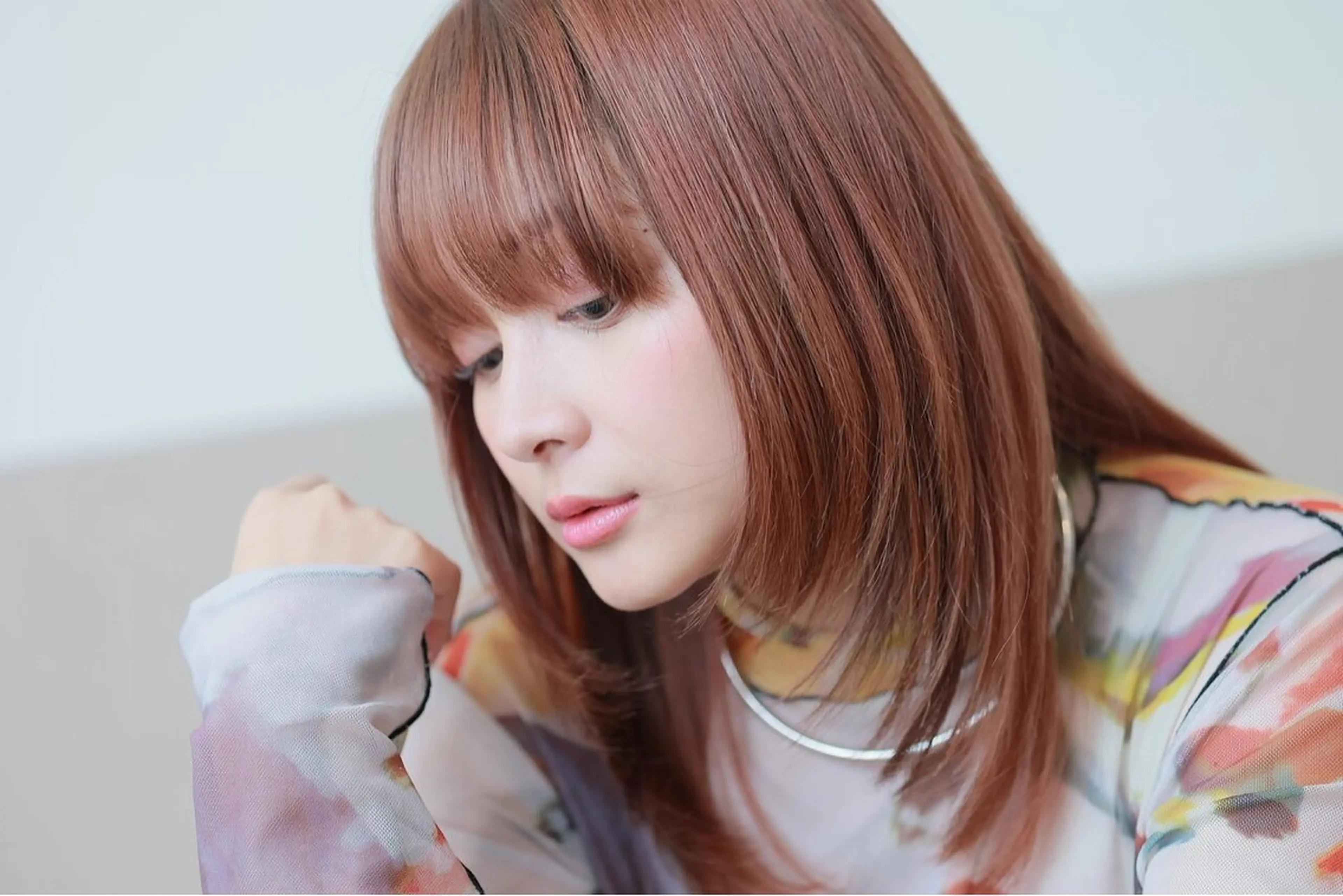 カラー 髪質改善 柔らかい縮毛矯正/ クラモチのヘアスタイル