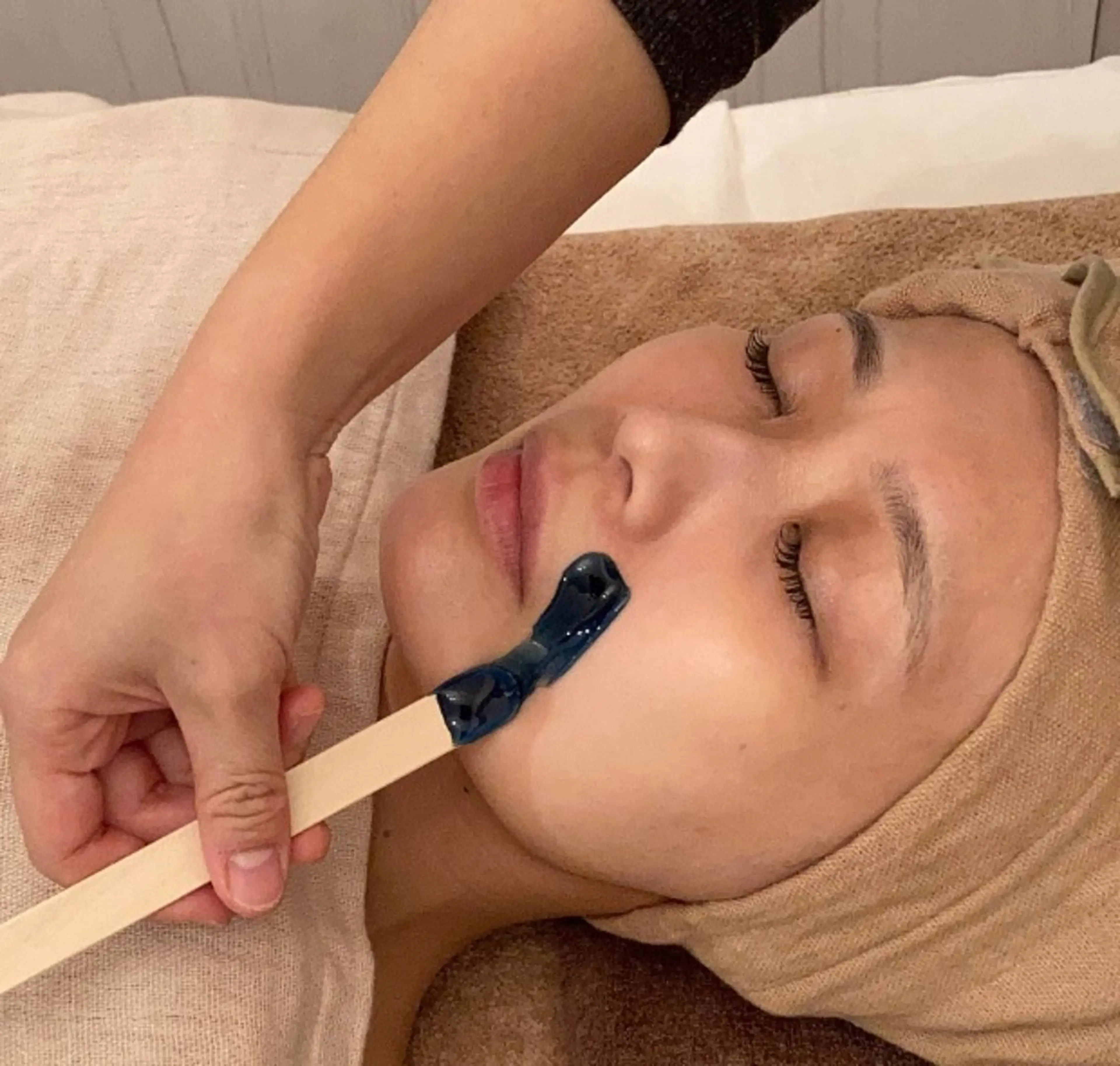 【ツルツル肌🥚✨】フェイシャルワックス脱毛+ミネラルたっぷりクレイパックの写真