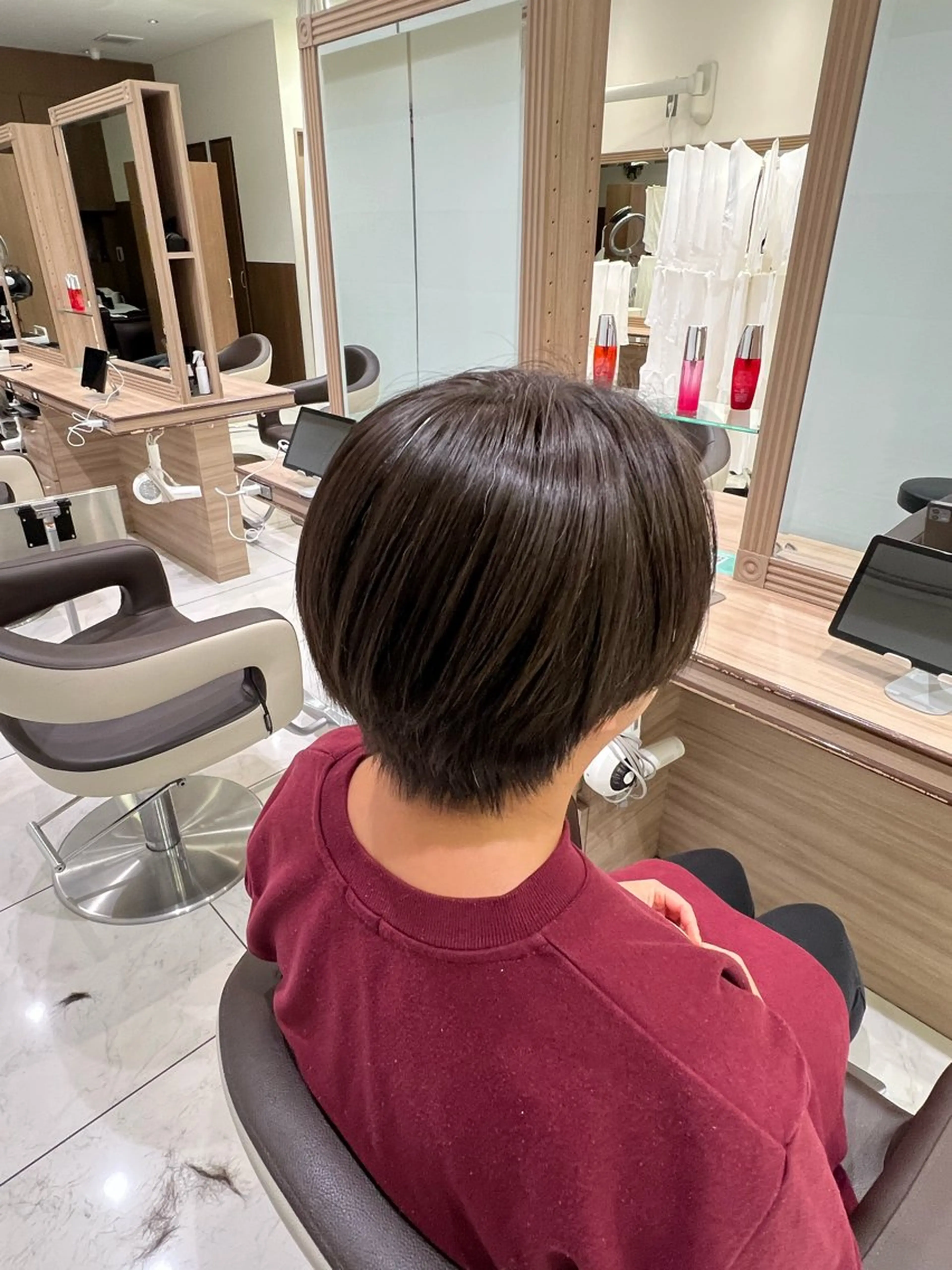 ショート ✨髪質改善カラー 佐藤怜央✨のヘアスタイル