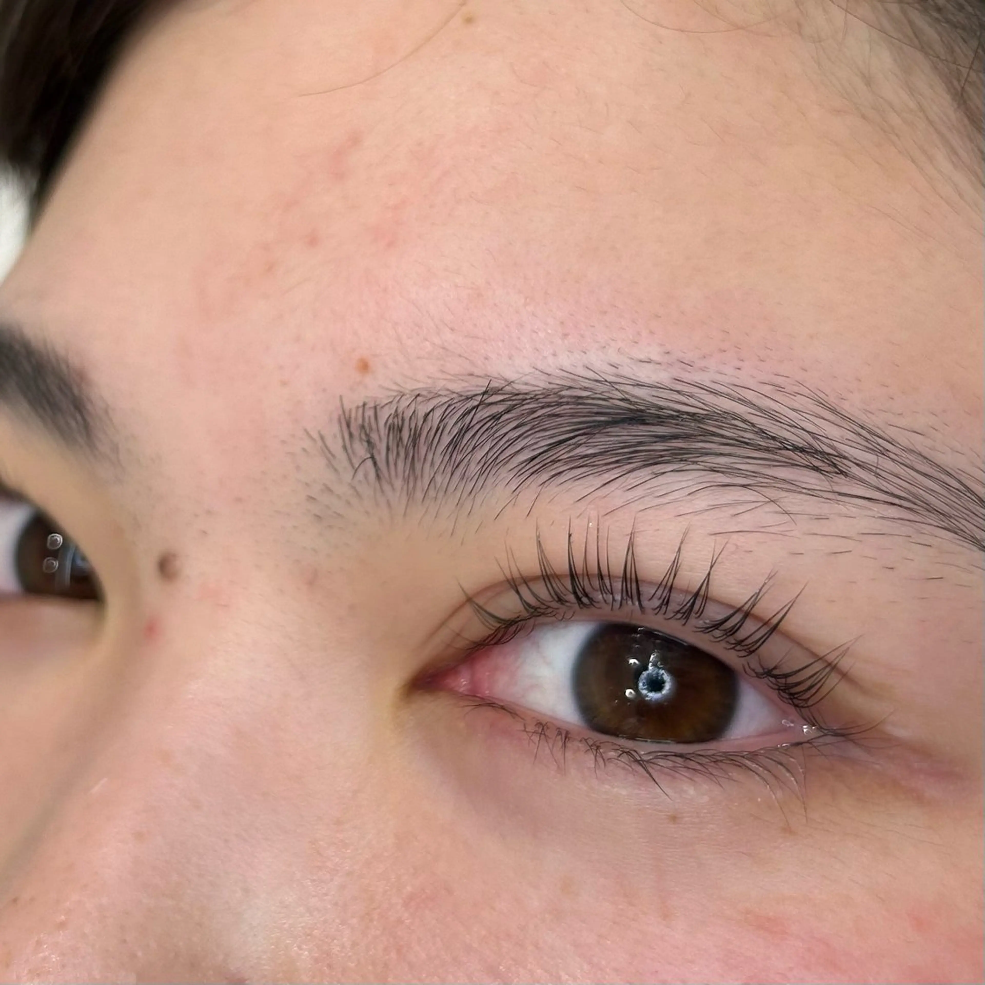 1日お二人様限定価格✨パリジェンヌラッシュリフト🌼根本から立ち上げ、毛先は直角に立ち上がるパッチリカールの写真