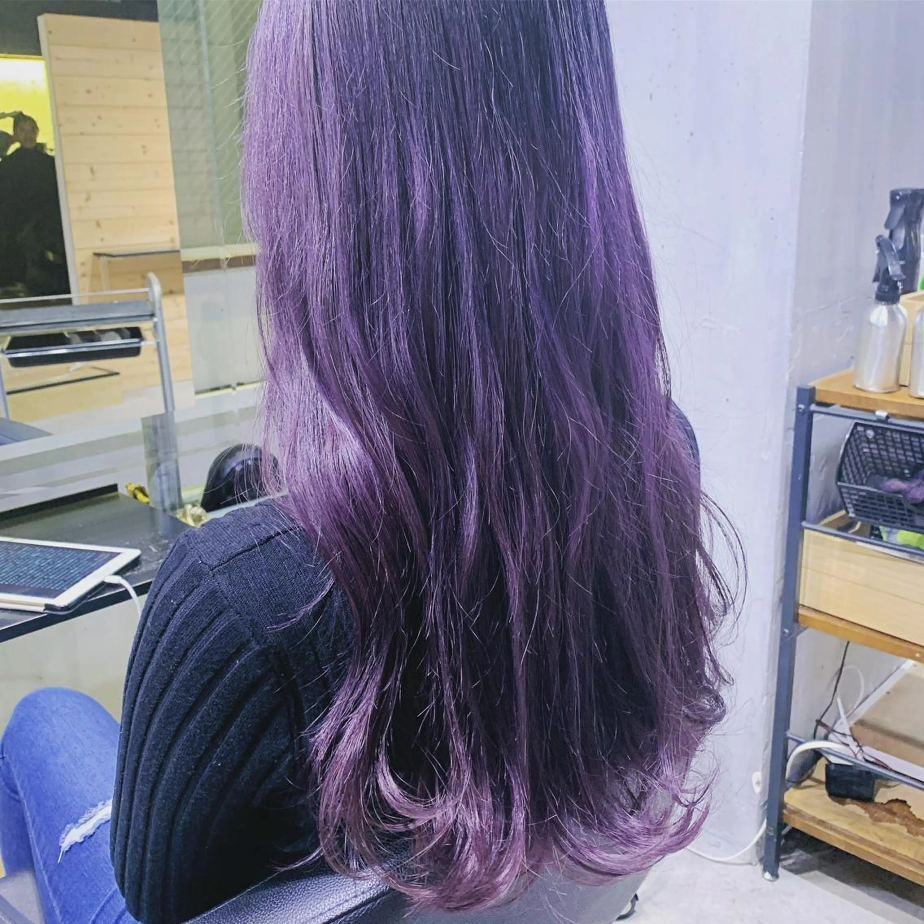 ロング カラー ヘアカラー SALOWIN 札幌大通り店所属・🏆ウルフ/レイヤー 指名No.1山口圭佑のヘアスタイル