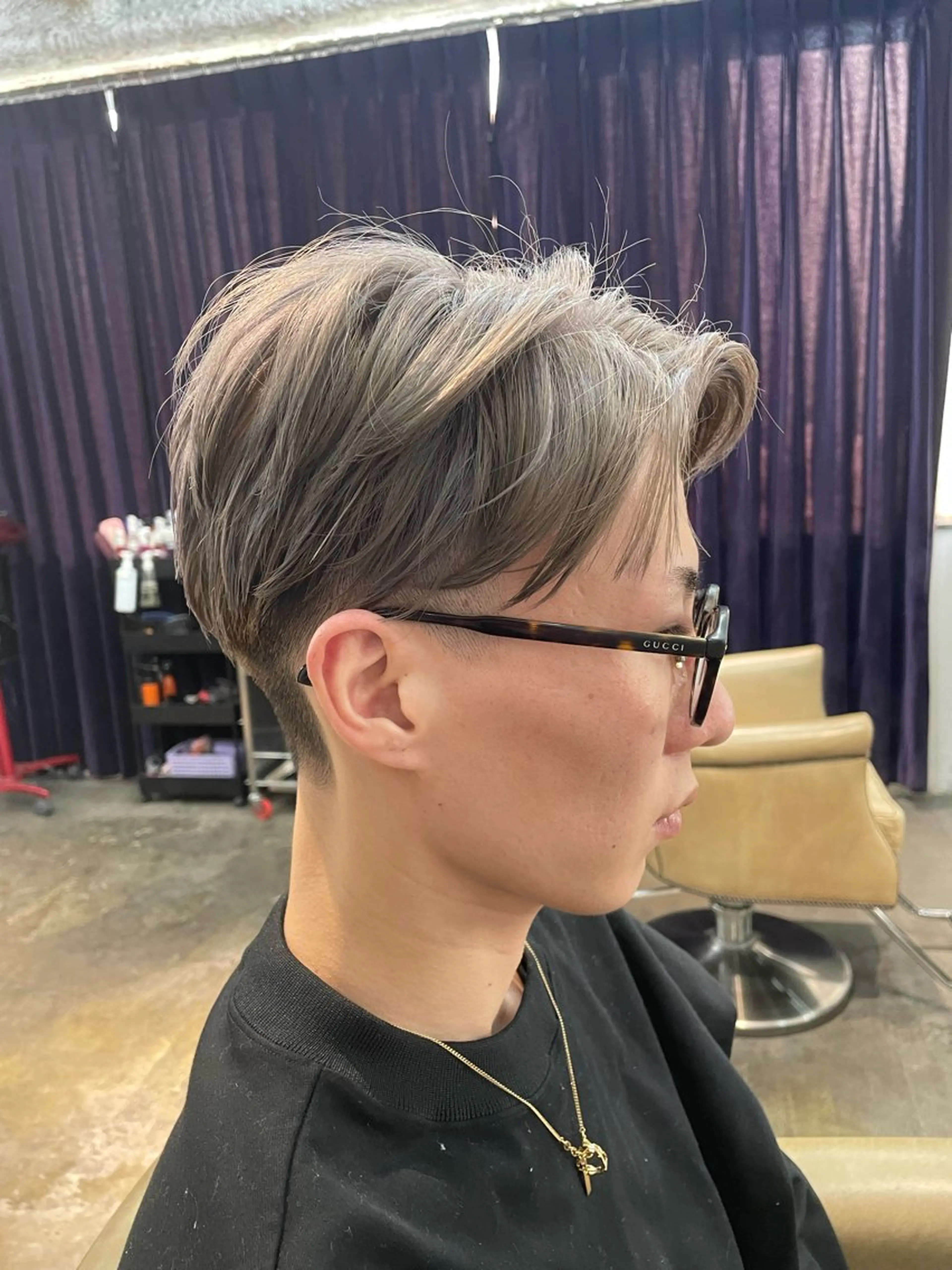 ショート カラー メンズ legare メンズ カット　山本　真之介のヘアスタイル