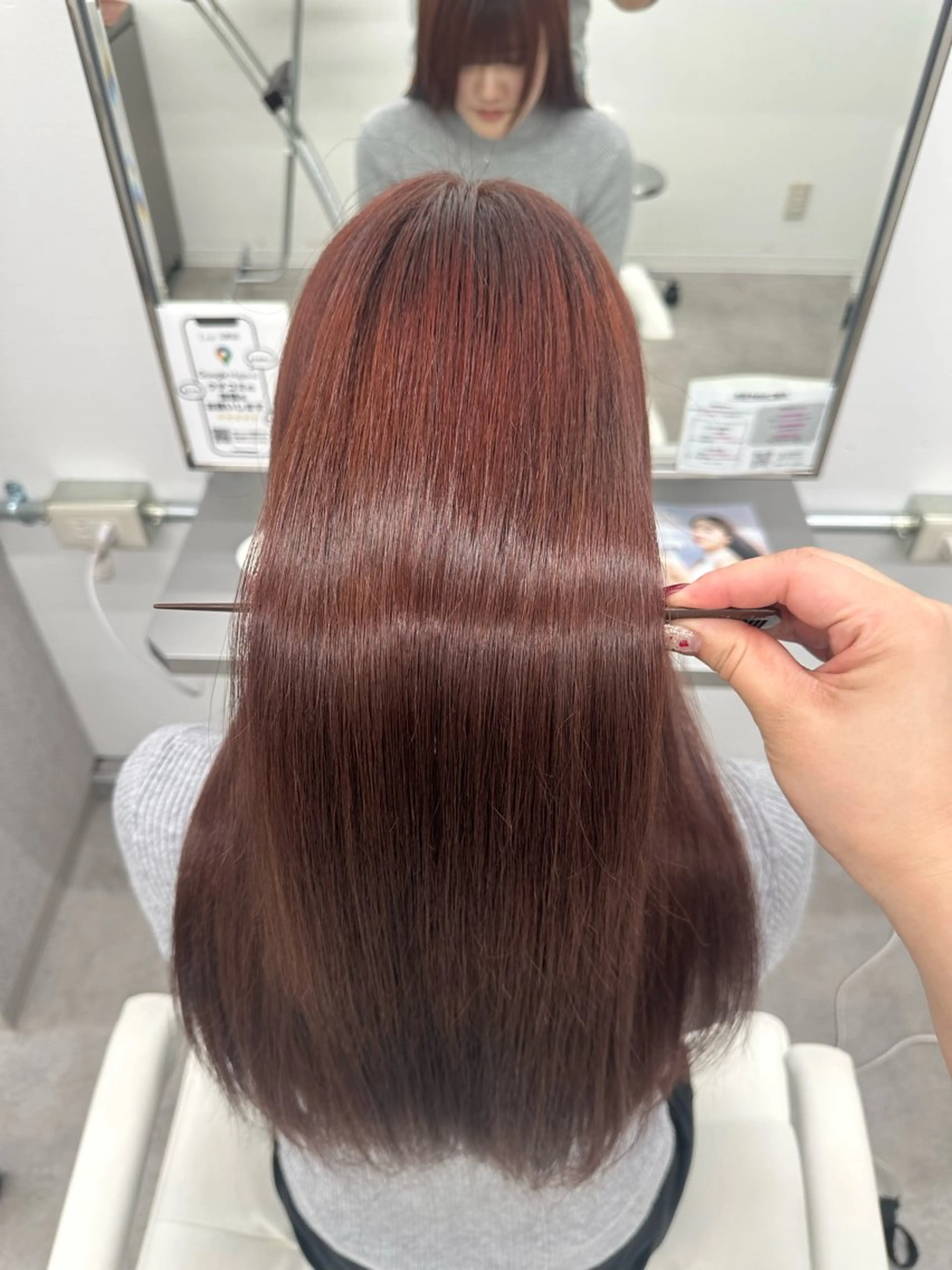 ロング カラー レッドカラー 🌟モデル募集 /さら🩷のヘアスタイル