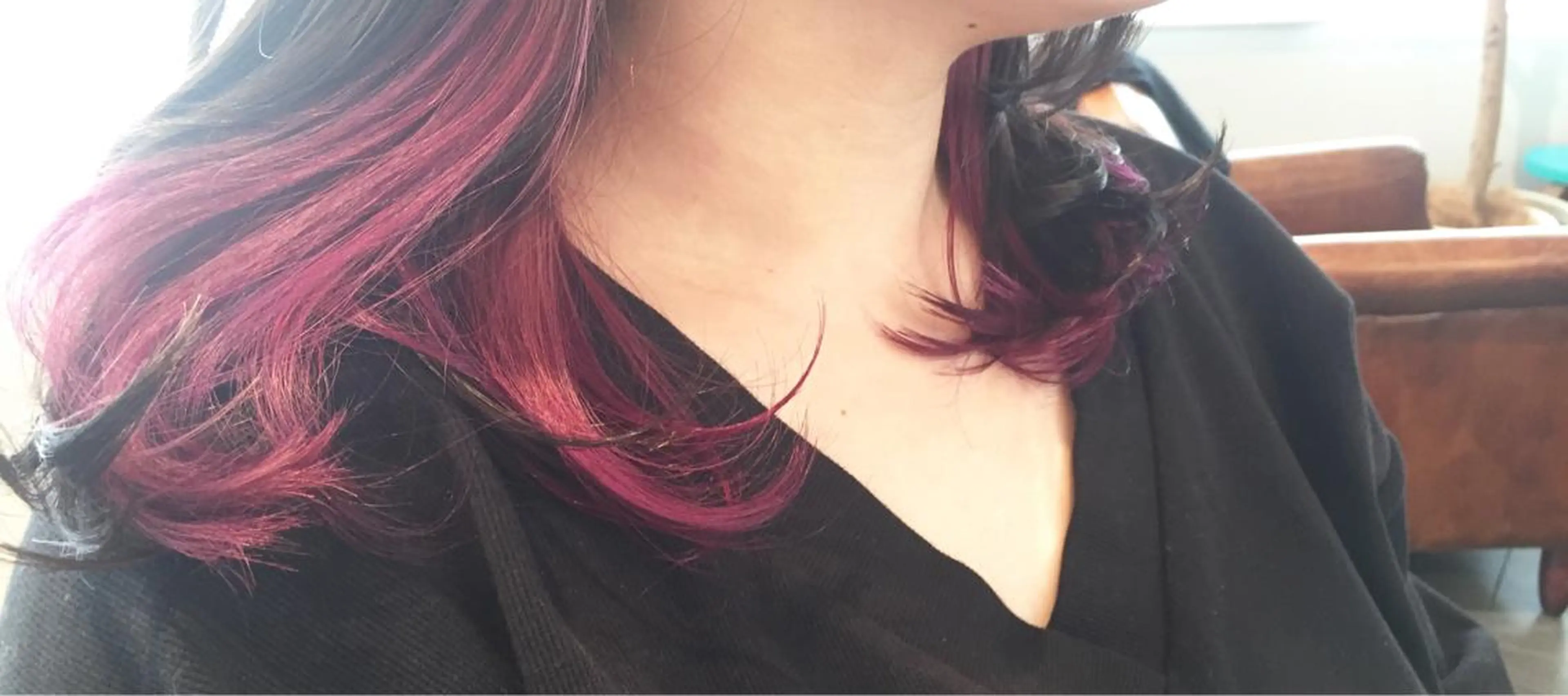 ミディアム カラー バイオレットカラー 大西 直人のヘアスタイル