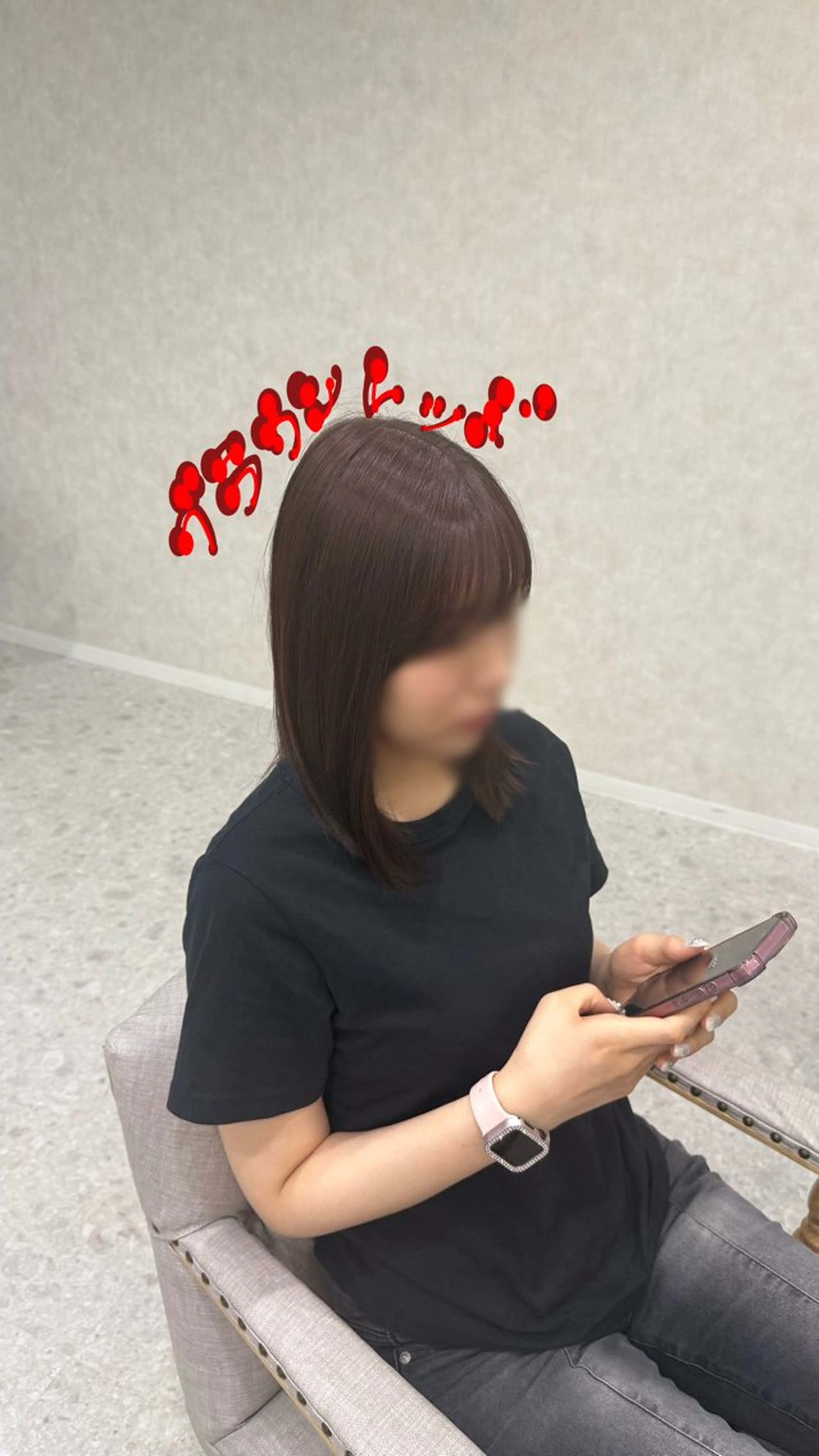 ミディアム デート ヘアカラー トリートメント Hair&beauty the B  岡崎店所属・磯貝七海/カラー /ブリーチ/縮毛矯正のヘアスタイル