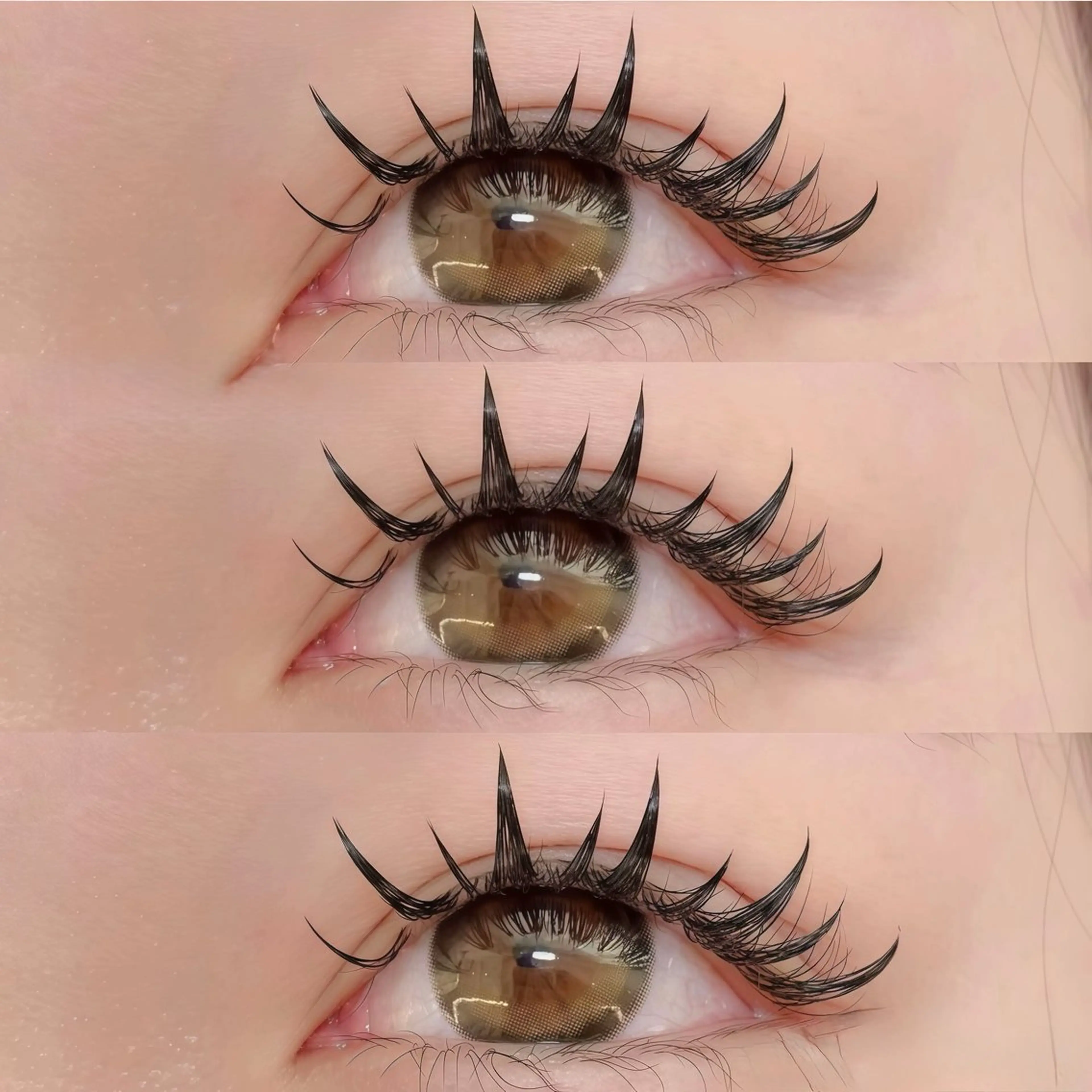 マツエク・マツパ 束感まつ毛 ワンホンマツエク マツエク ♥️JiJi ♥️のマツエク・マツパデザイン