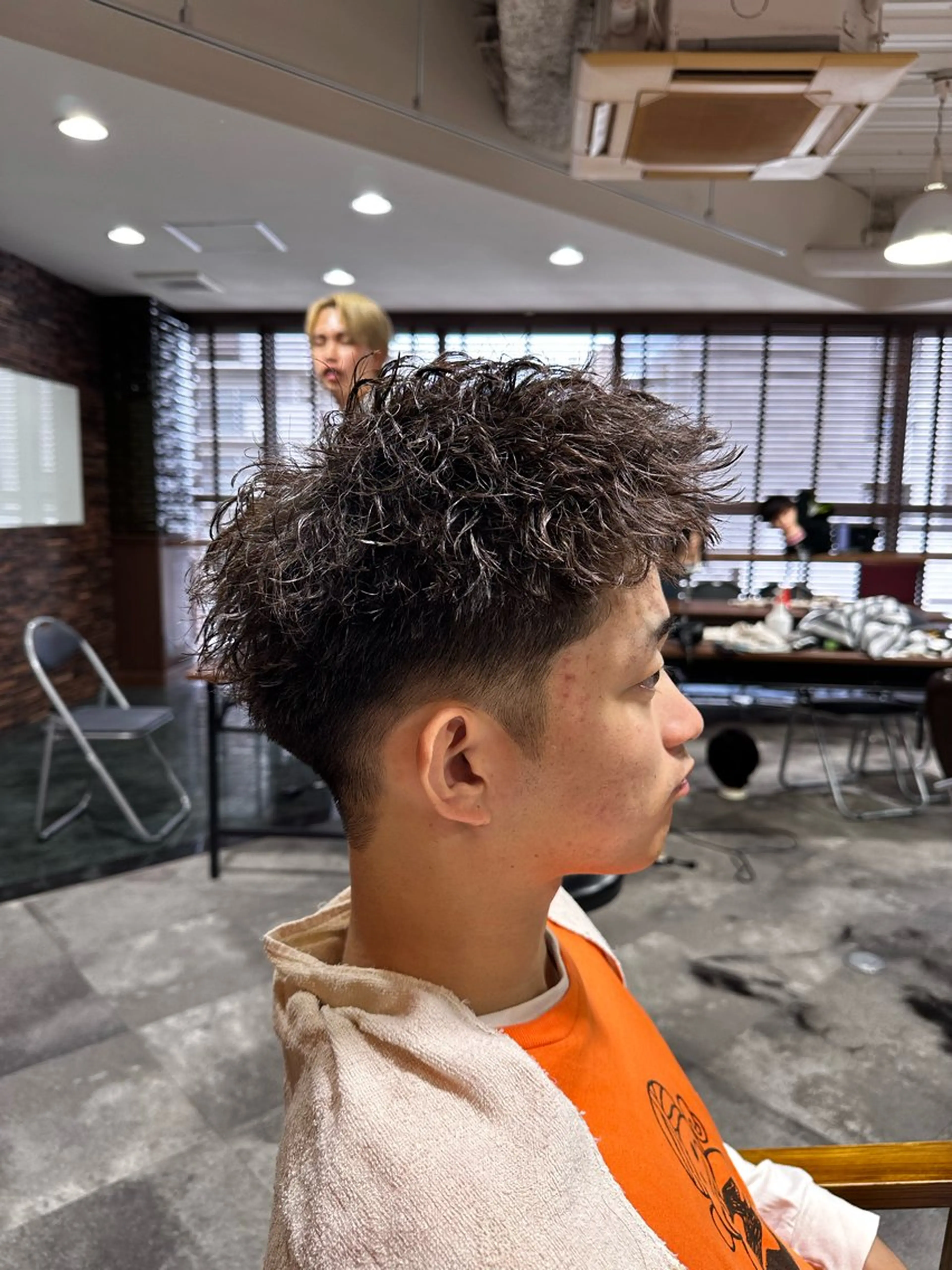 ショート パーマ メンズ メンズパーマ 刈り上げ growth天神店【グロウ】所属・growth MIKIYAのヘアスタイル