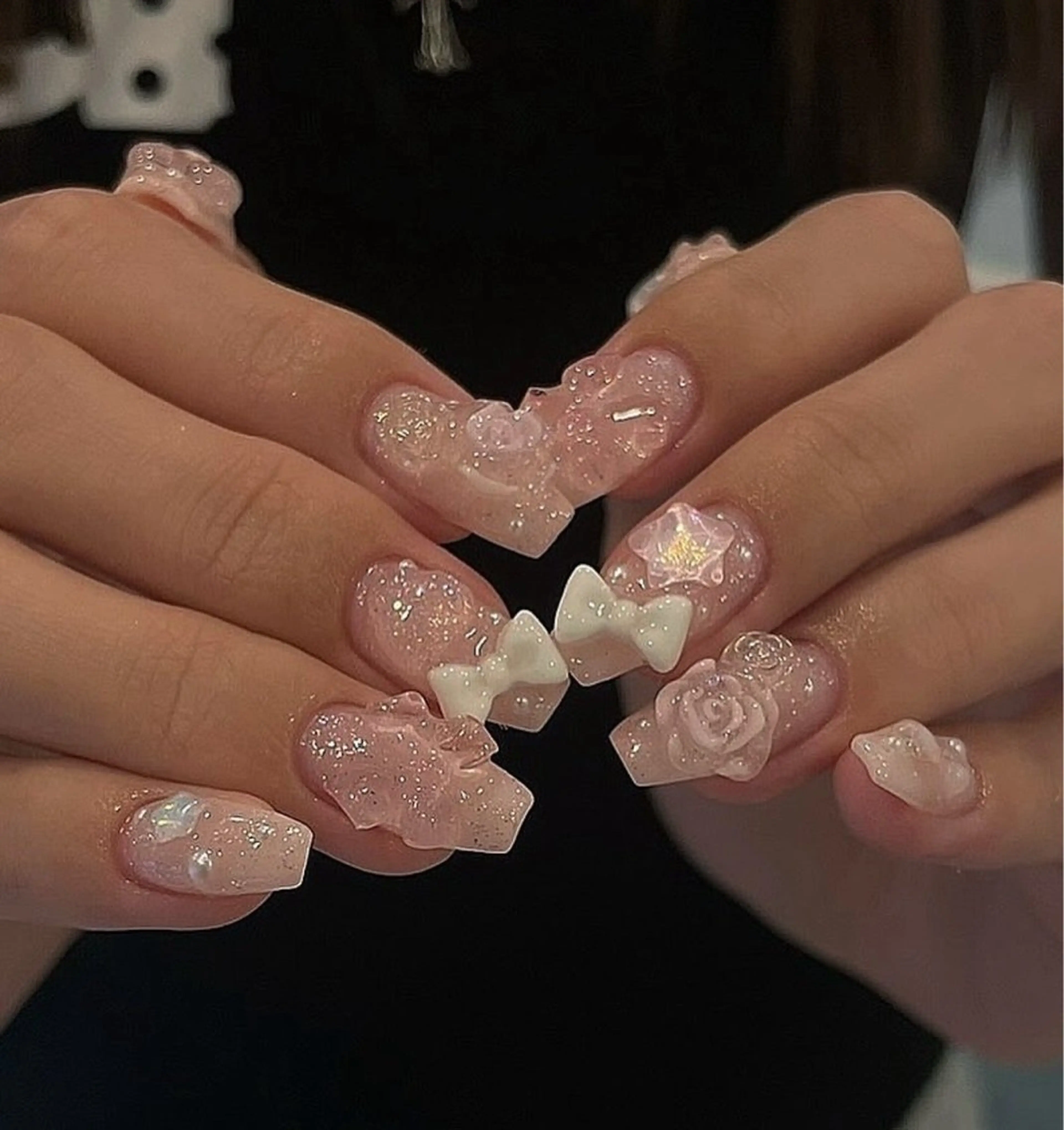 ネイル アートネイル フラワーネイル フレンチネイル ジェルネイル グラデーション ハンドネイル Ryunail所属・Ryu Nail NekoChanのネイルデザイン