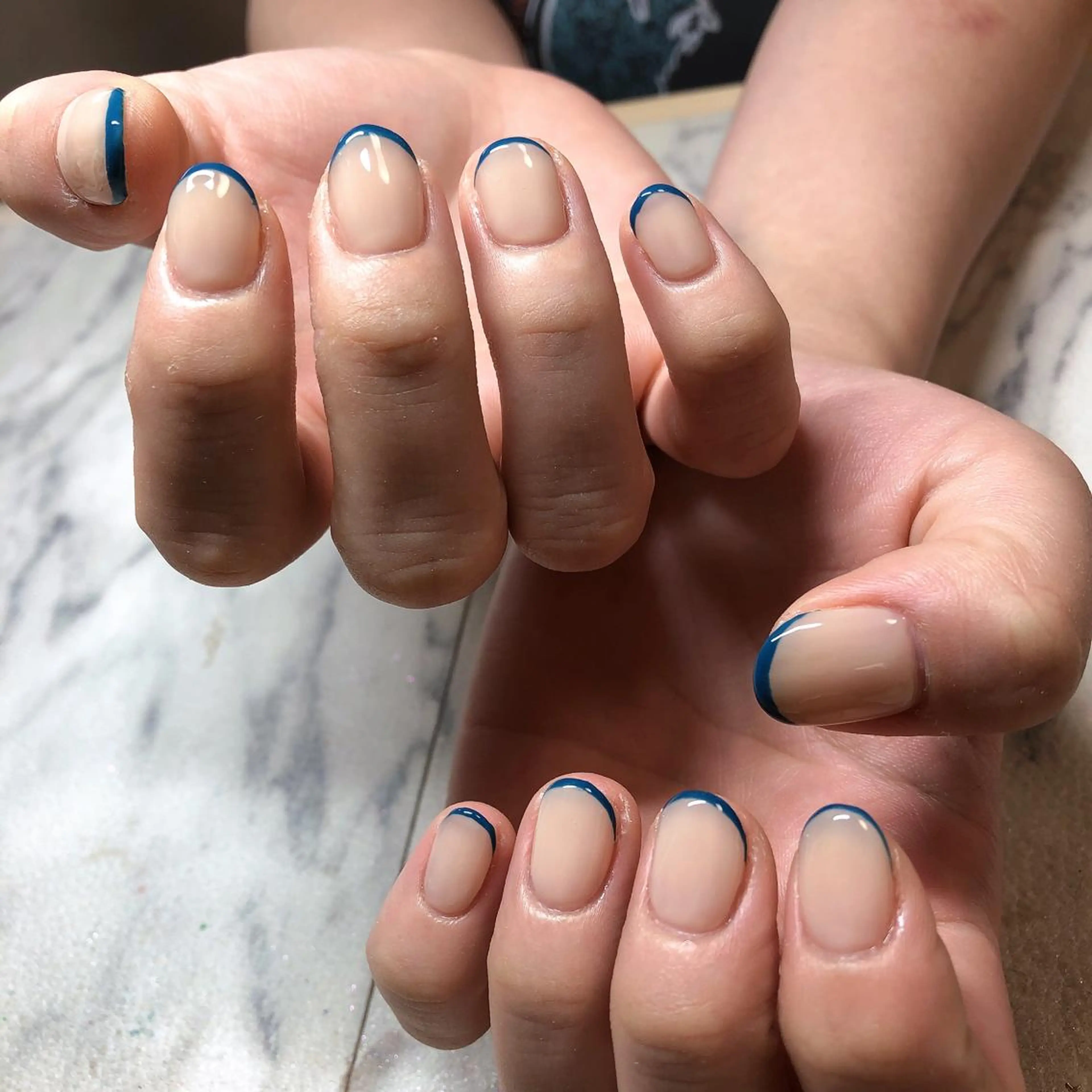 ネイル フレンチネイル 結城 怜菜のネイルデザイン