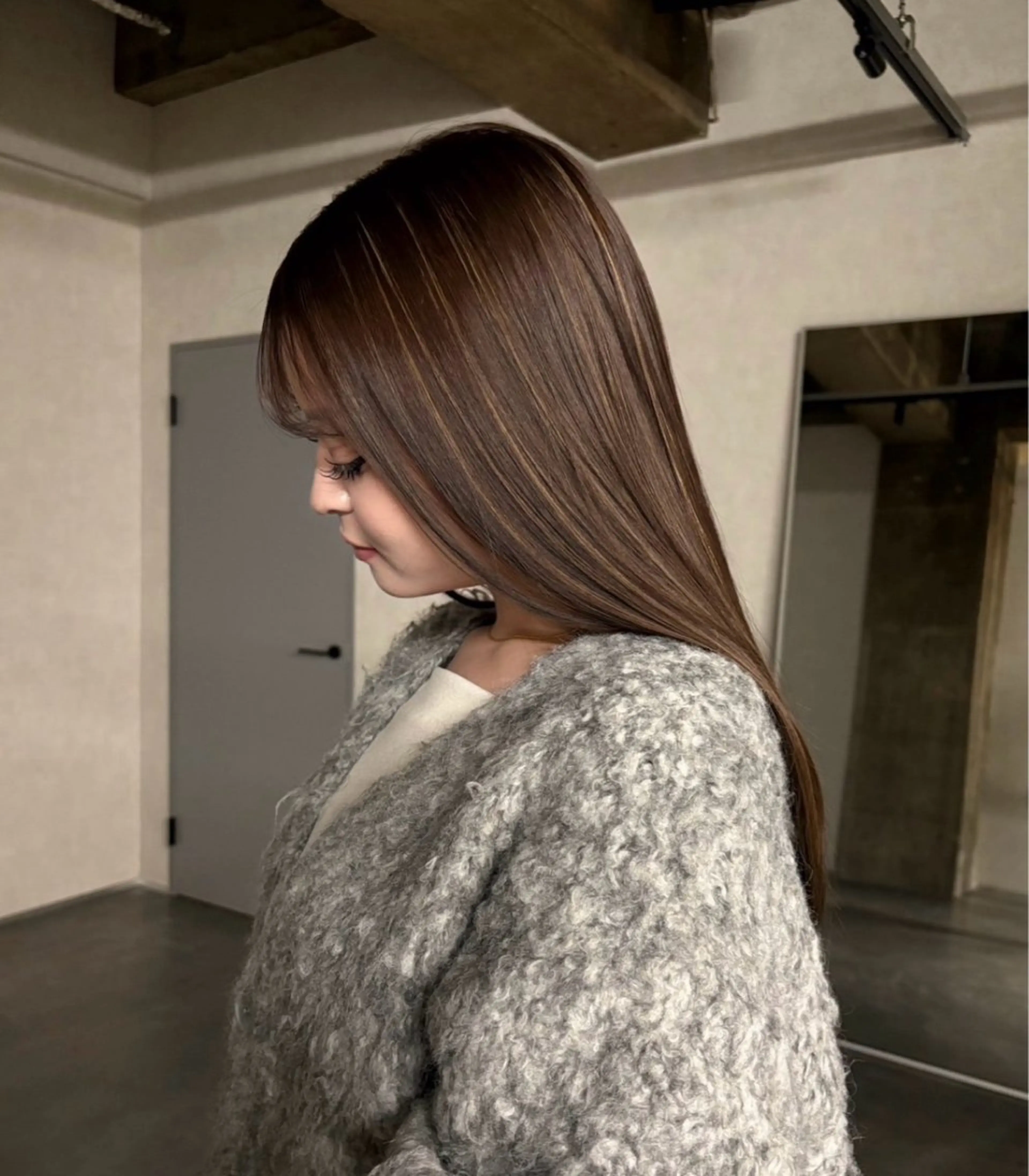 カラー ハイライトカラー ofF elua所属・中川 穂乃果のヘアスタイル