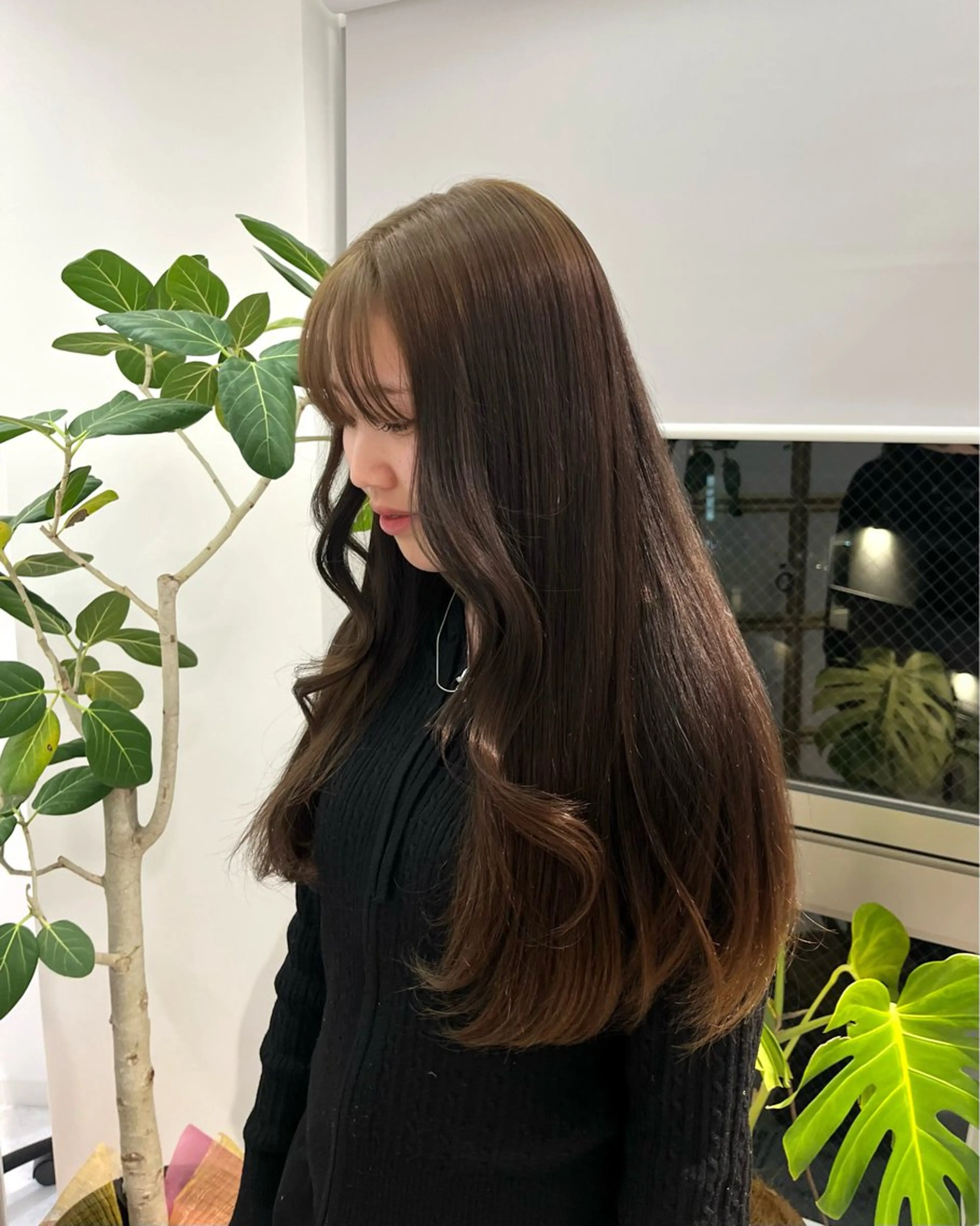 ロング カラー 野中里紗/ ベージュカラーのヘアスタイル