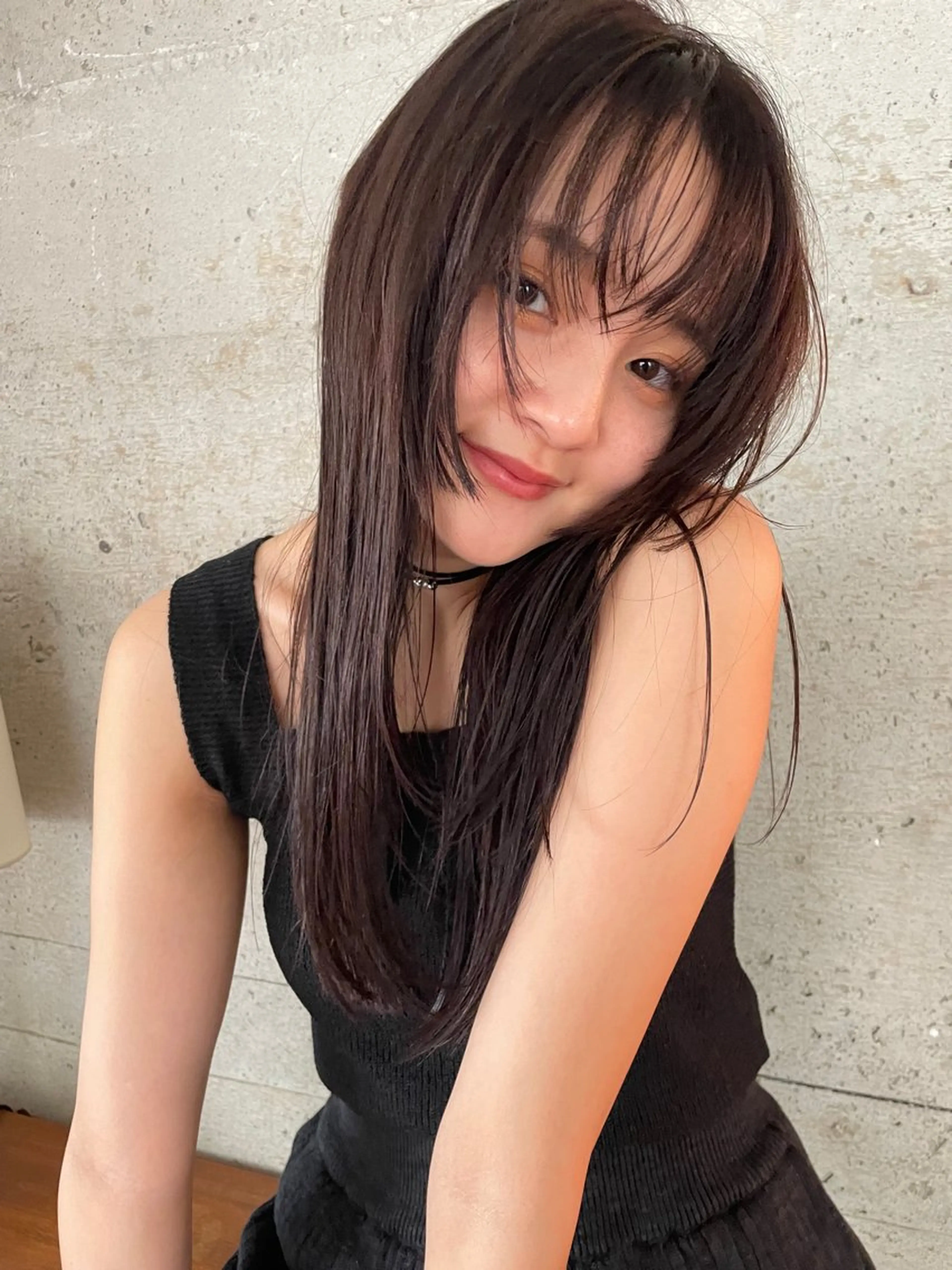 ロング カラー カット トリートメント レディースカット🎀 NANAHAのヘアスタイル