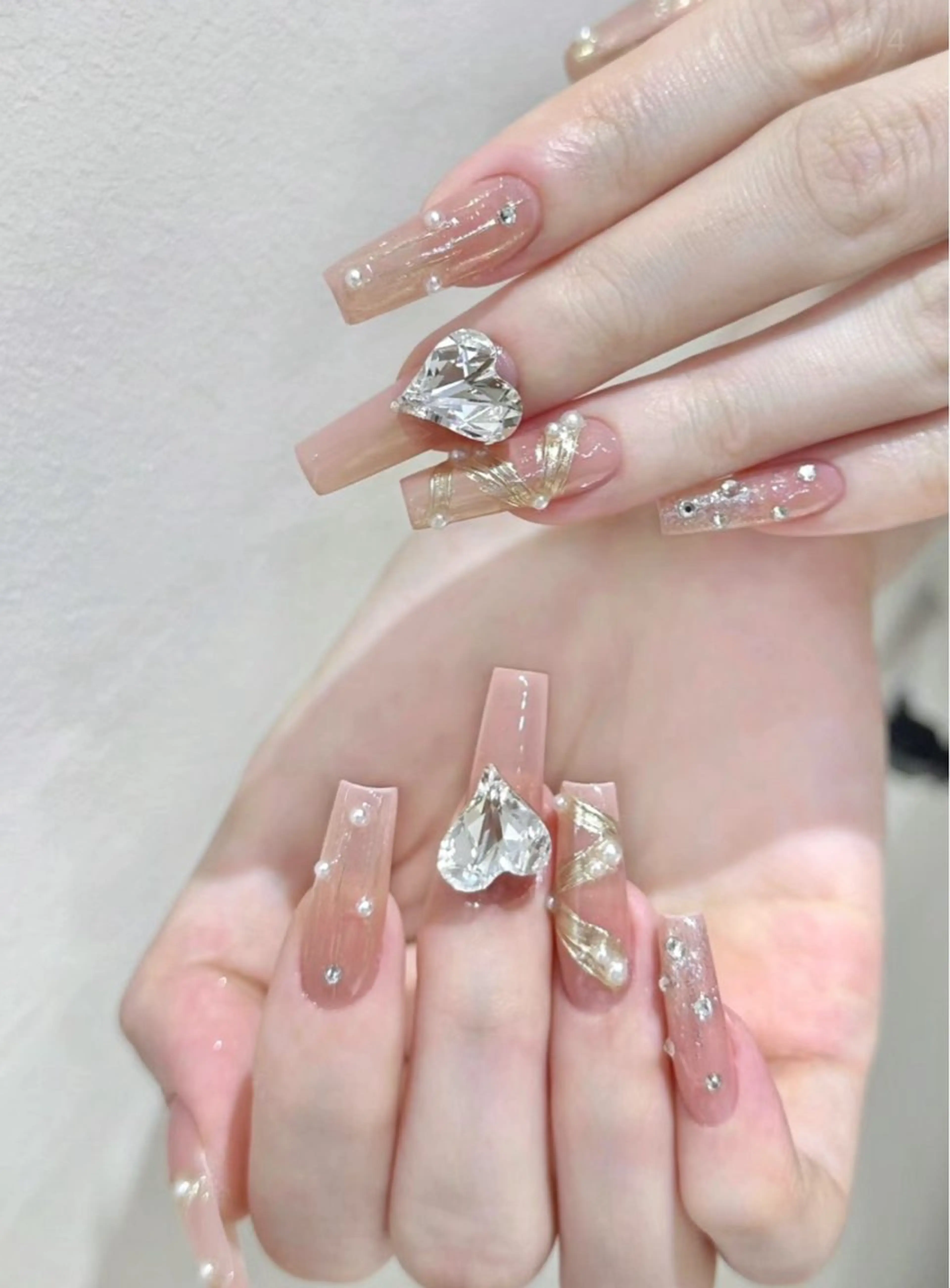 ネイル ハンドネイル M🌷nail 長さだし専門店のネイルデザイン